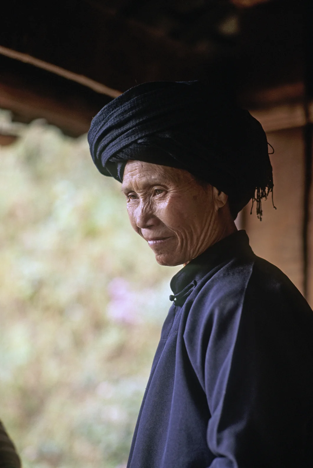 Woman looks at her grand daughter bride.