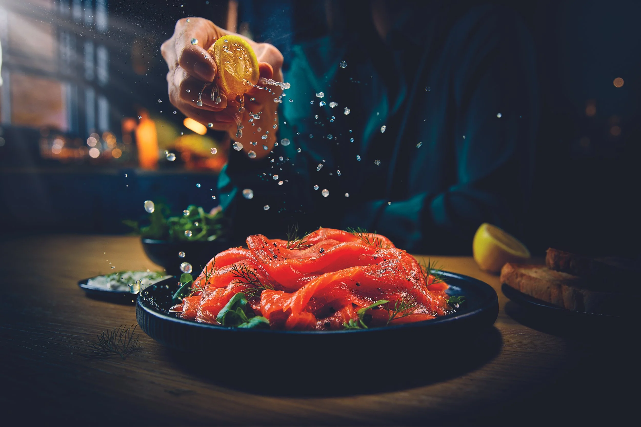 Smoked salmon squeeze 