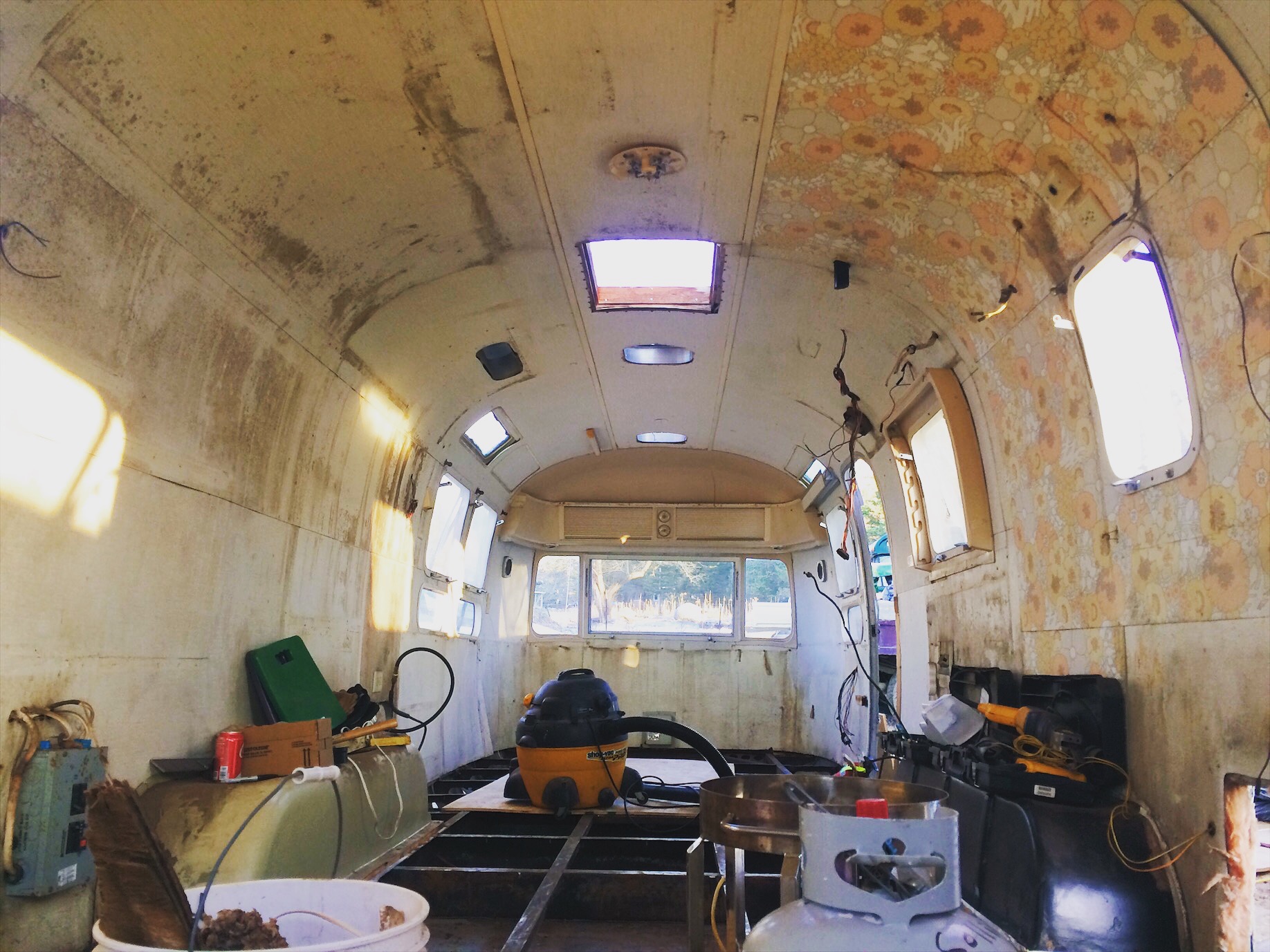 Airstream as workstation. January 2017.