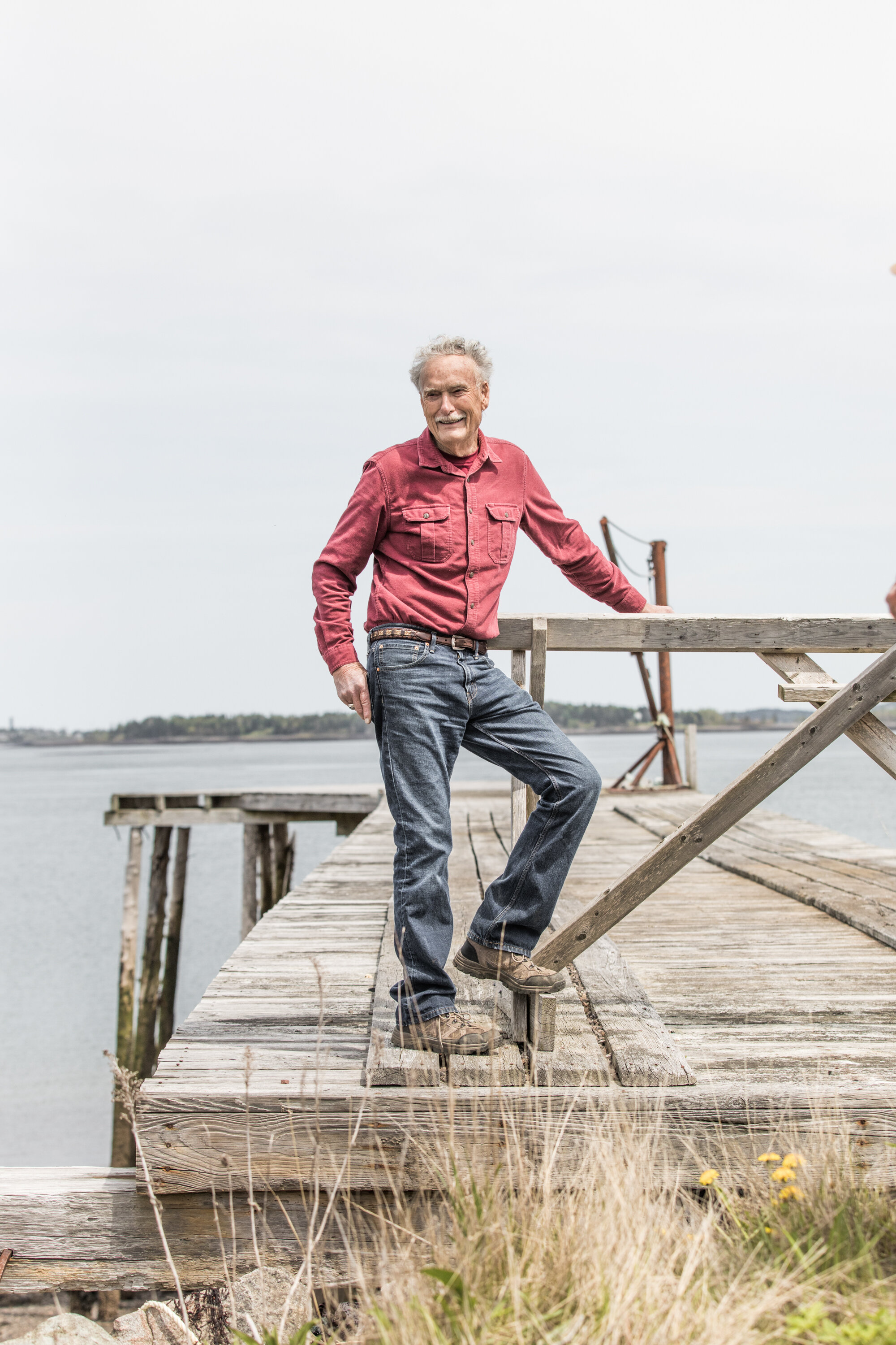   Wendell Small, North Lubec    “We’re just comin’ from a dive just off this pier a hundred yards out in the water. High tide, under a pen of salmon, gettin’ the best of urchins. Their row was as orange as an orange. They were plentiful.    There’s t