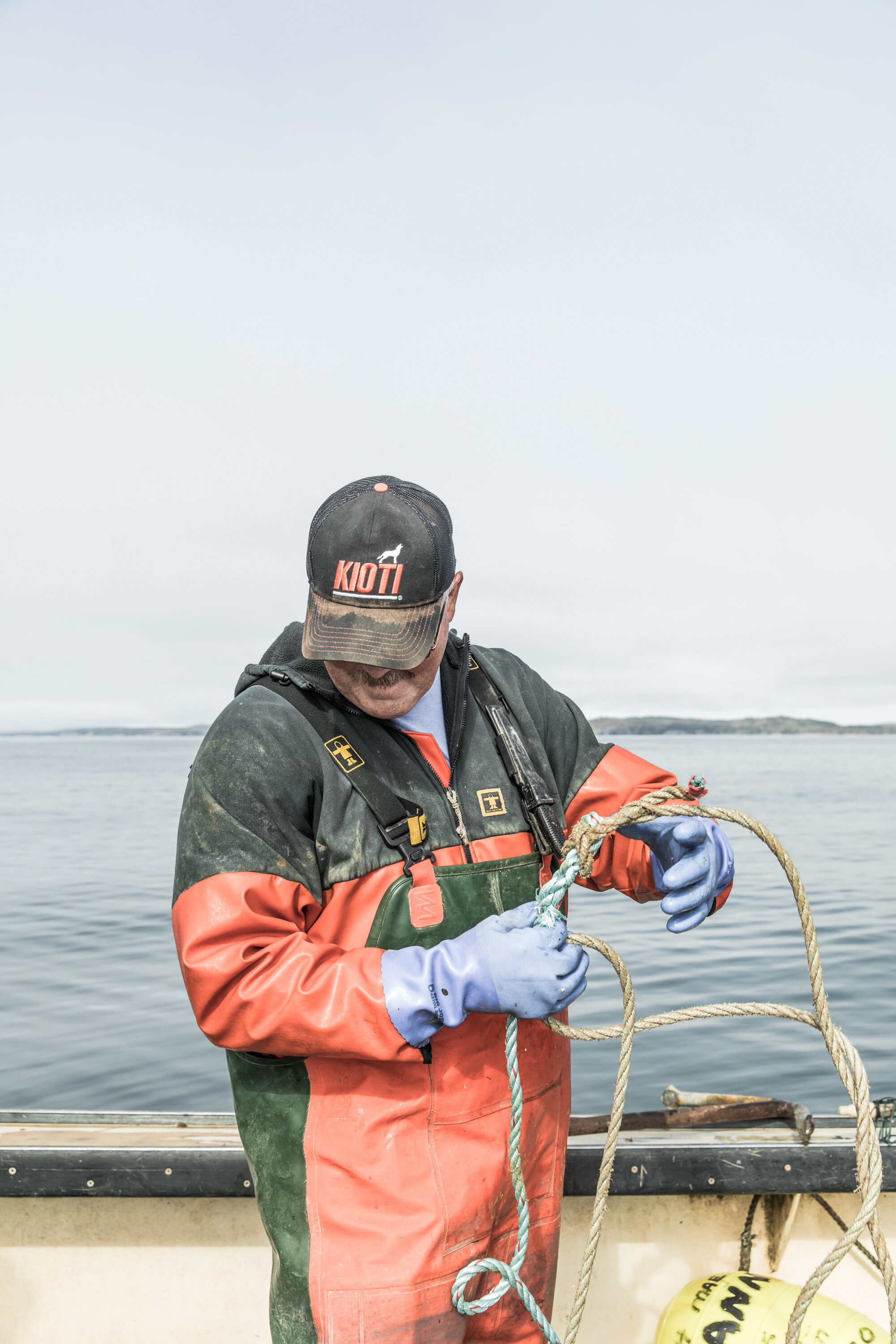   Howie Robbins, Halibut Fishing    “Everyone’s starting to get gear down now. We fish trawls up here. There’s too many Grand Manan-ers fishing in the gray zone now, they got big boats, big gear, it’s hard to handle. You can’t compete, you know? I do