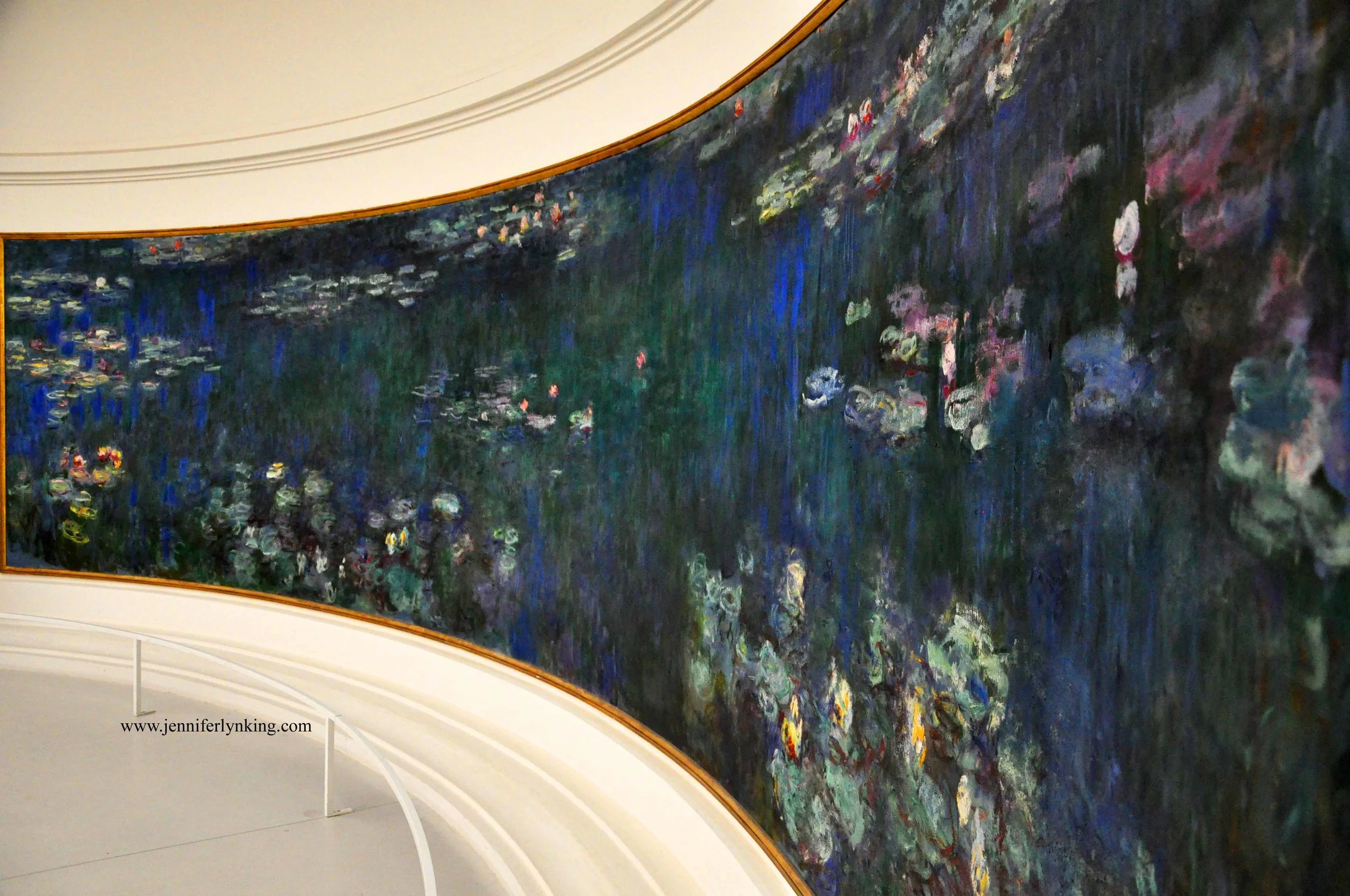 Inside the Orangerie Museum.