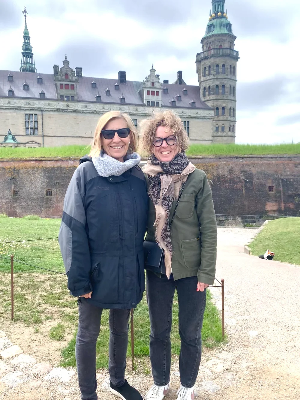 Allie with our friend and host Malene