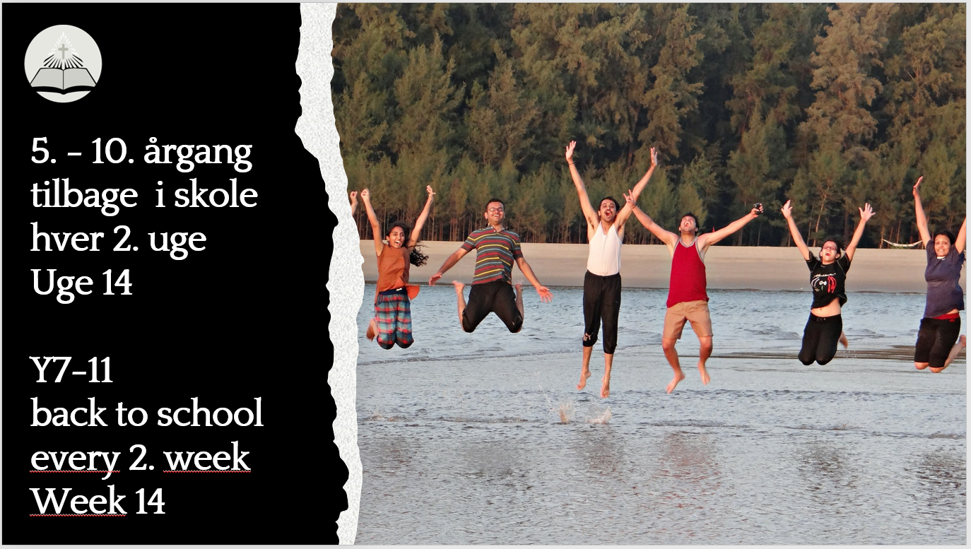 5. - 10. årgang tilbage i skole 6. april