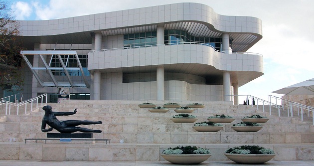 “ There is no admittance fee to visit the museum, but visitors are required to make a reservation to park. The parking fee is $5.00 per car (regardless of how many people you can fit into your vehicle). If you, or someone in your group is a college student, you don’t need a reservation to park. Just show the parking attendant your student I.D. card and pay the parking fee. If you want to bring a picnic, the Getty Center offers a picnic area in a garden setting near the tram and parking garage.” – from the art a go go website Visit The Getty Center’s website to learn more about The J. Paul Getty Trust