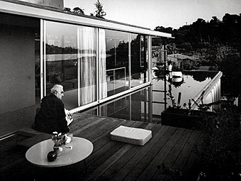 Famed architect Richard Neutra overlooks the reservoir