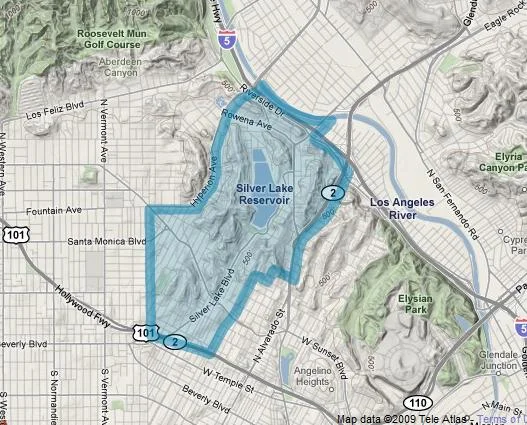 Silver Lake Los Angeles Map Silver Lake — Thelahome