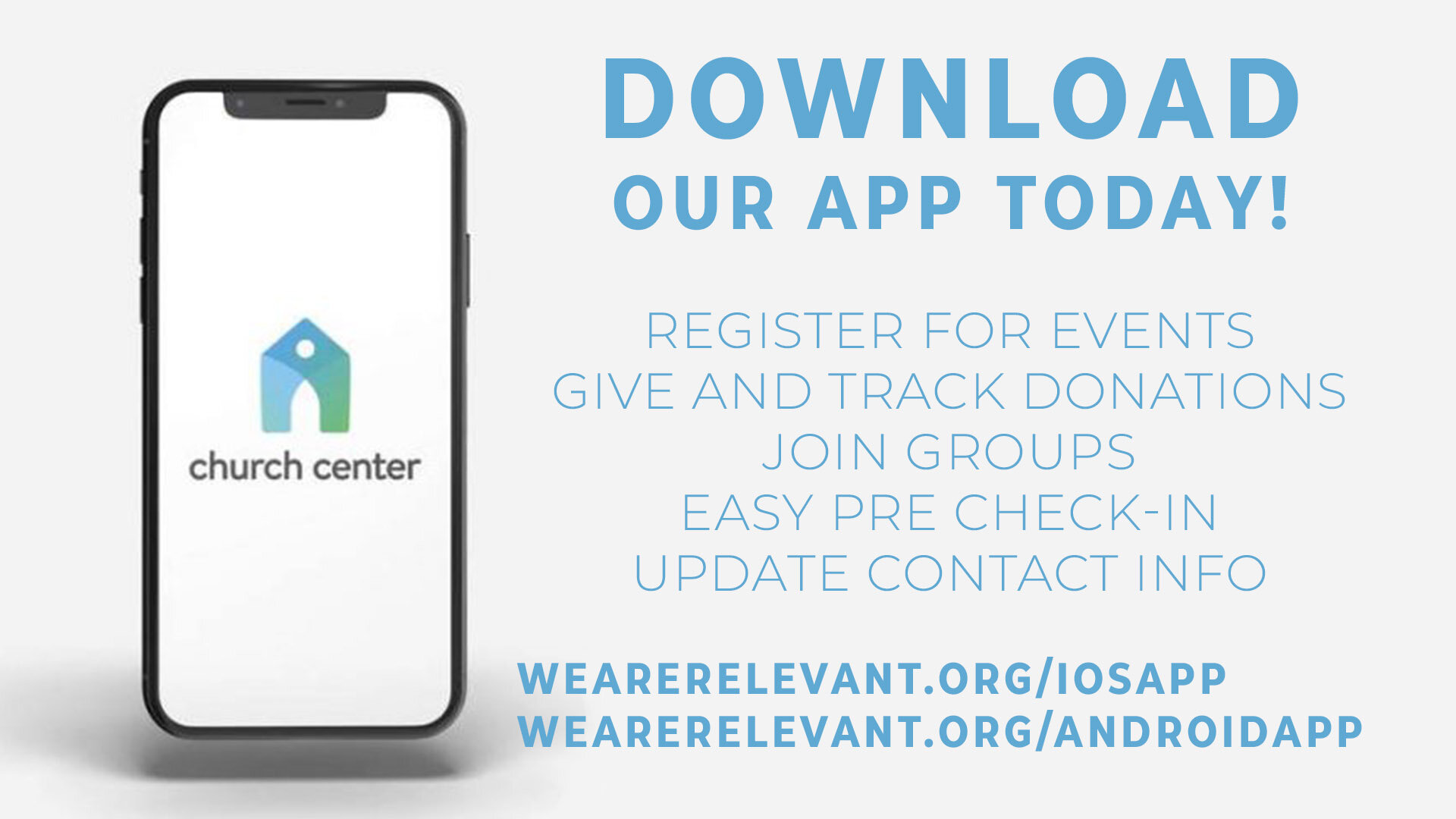 Church Center App — Relevant Church