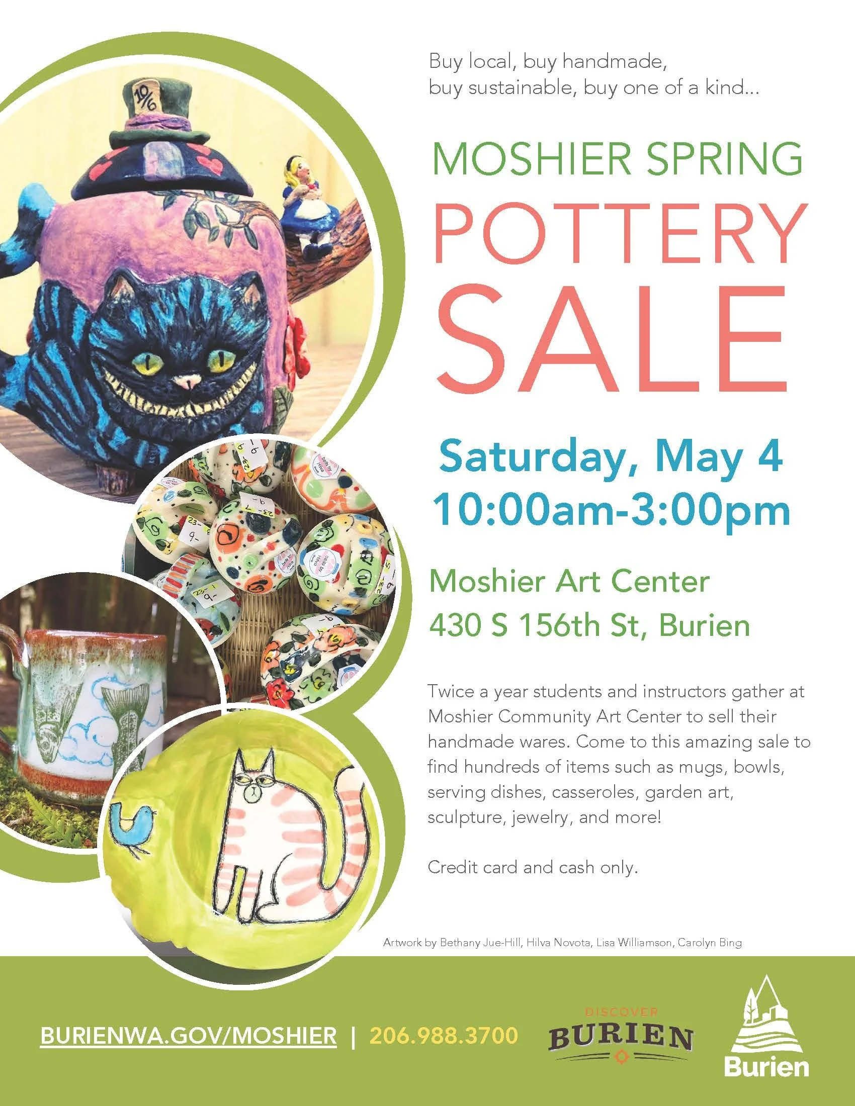 Moshier Community Center Spring Ceramics Show