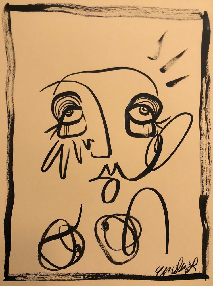 Untitled 12x16” Ink on paper 2018