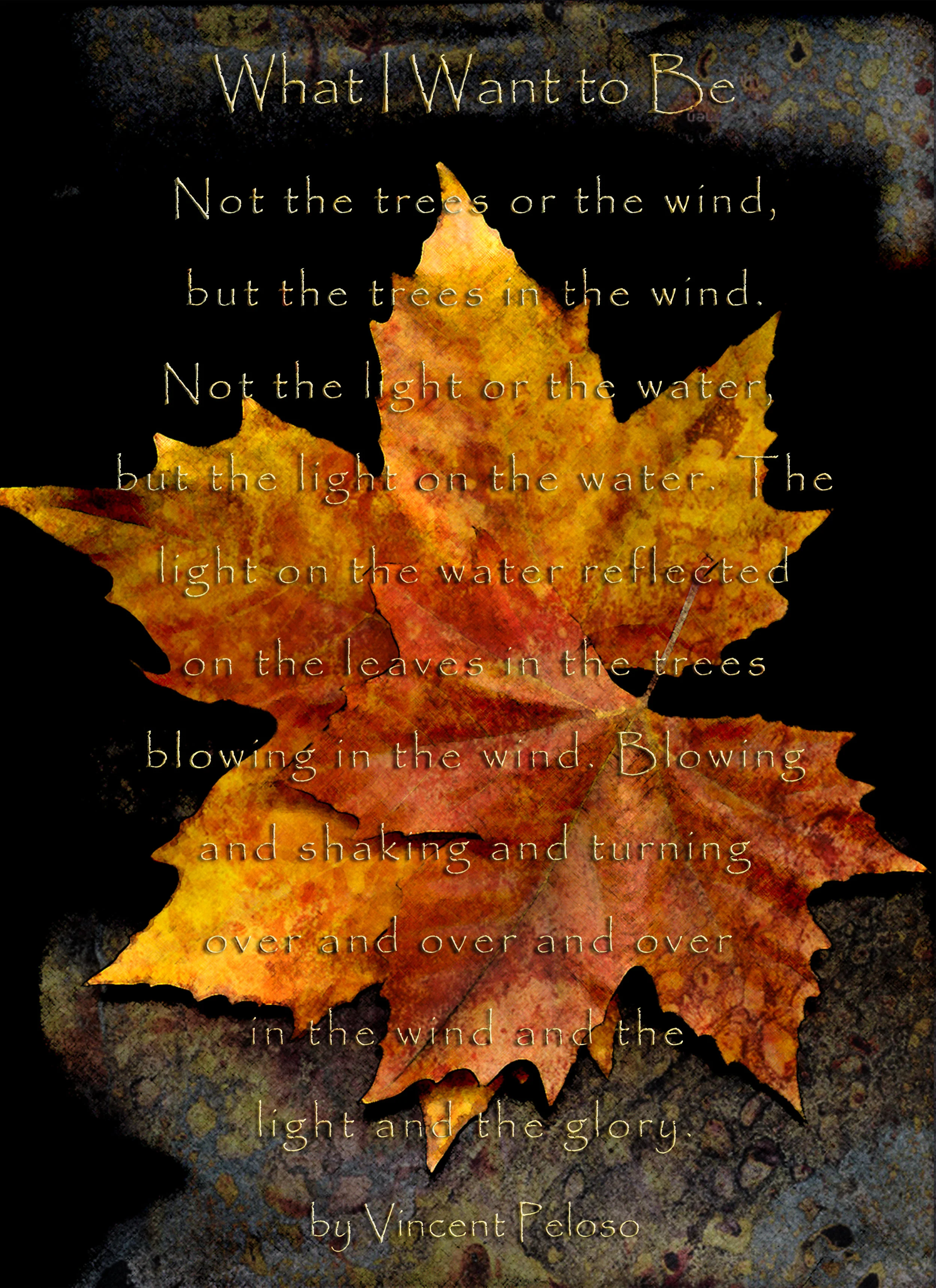 Autumn Leaves Vincent Peloso Poem- Bosha Struve