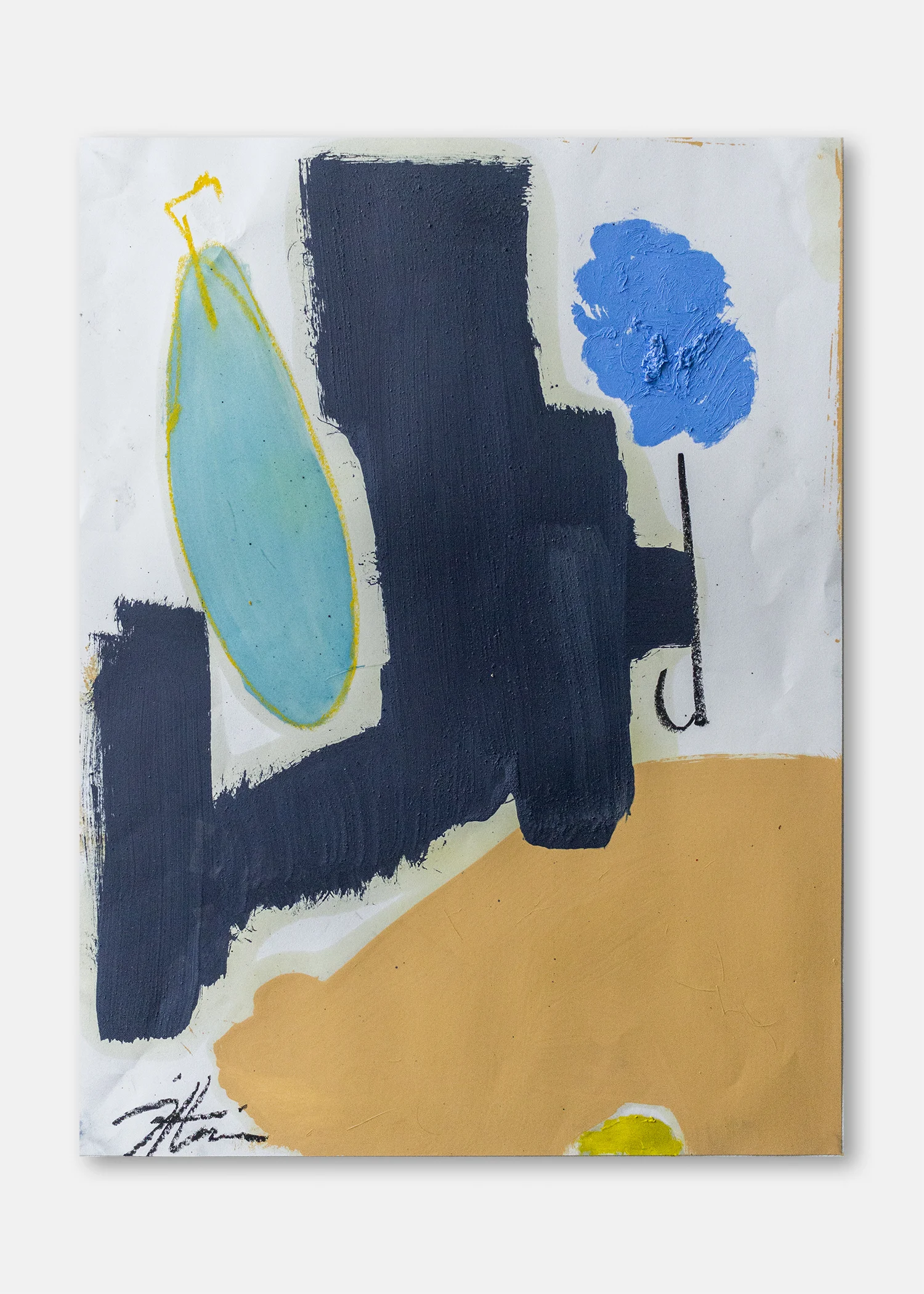 Untitled Oil and pigment on paper 45.5 x 61 cm 24 x 18 in
