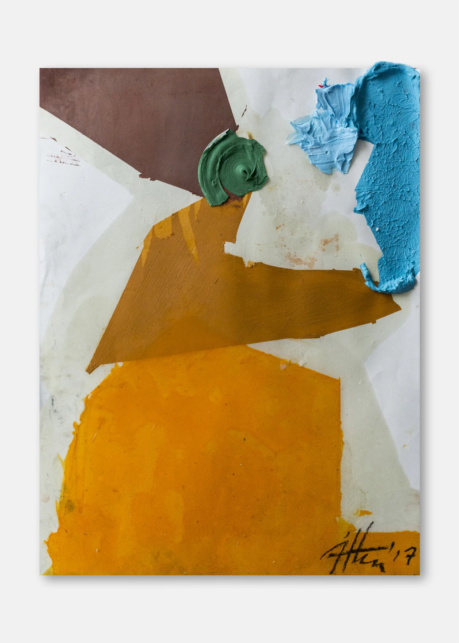 Untitled Pigment, acrylic and collaged acrylic on paper 45.5 x 61 cm 24 x 18 in