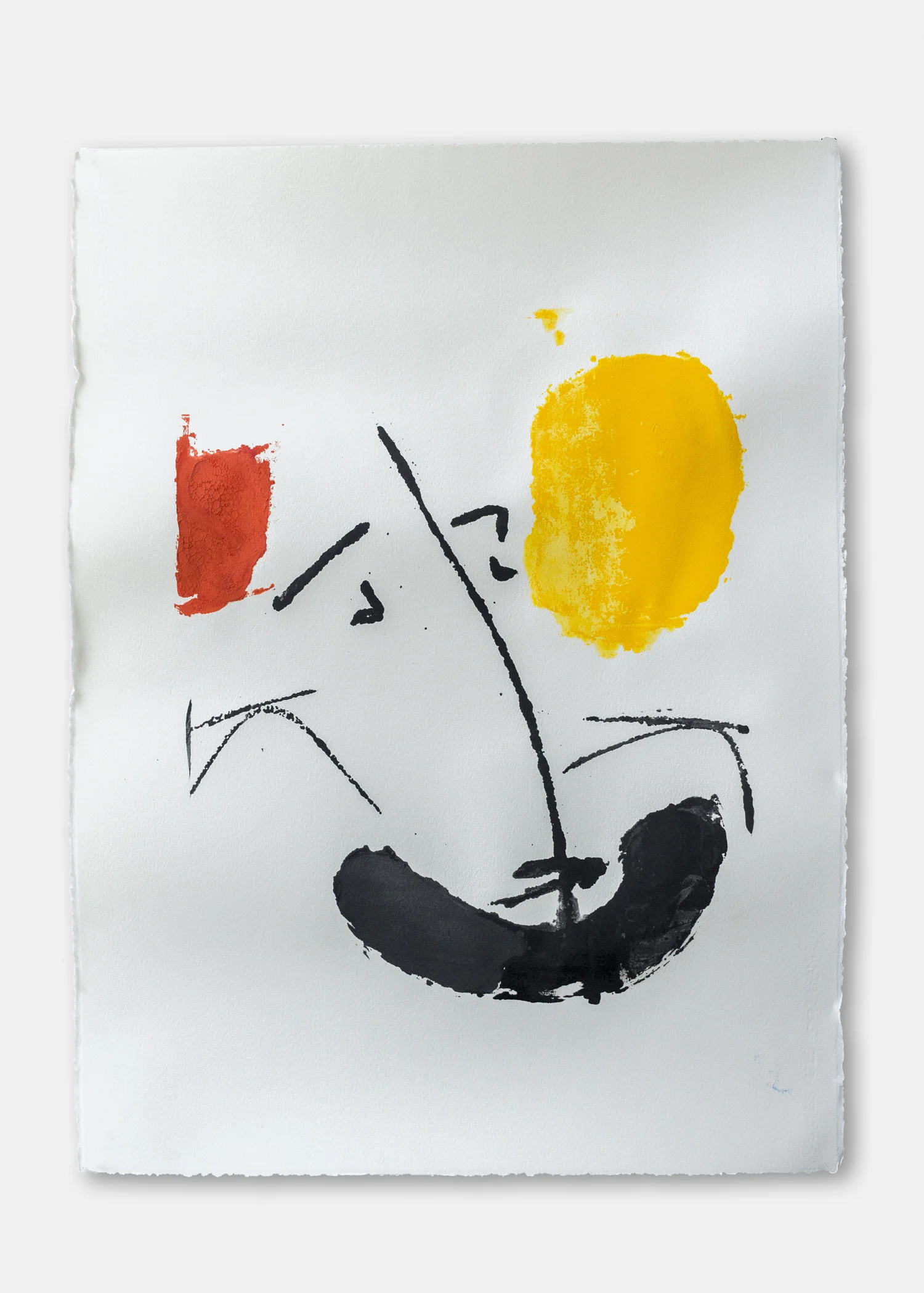 Untitled Pigment and silk screen on cold pressed paper 300 gsm 76 x 57 cm 30 x 22.5 in