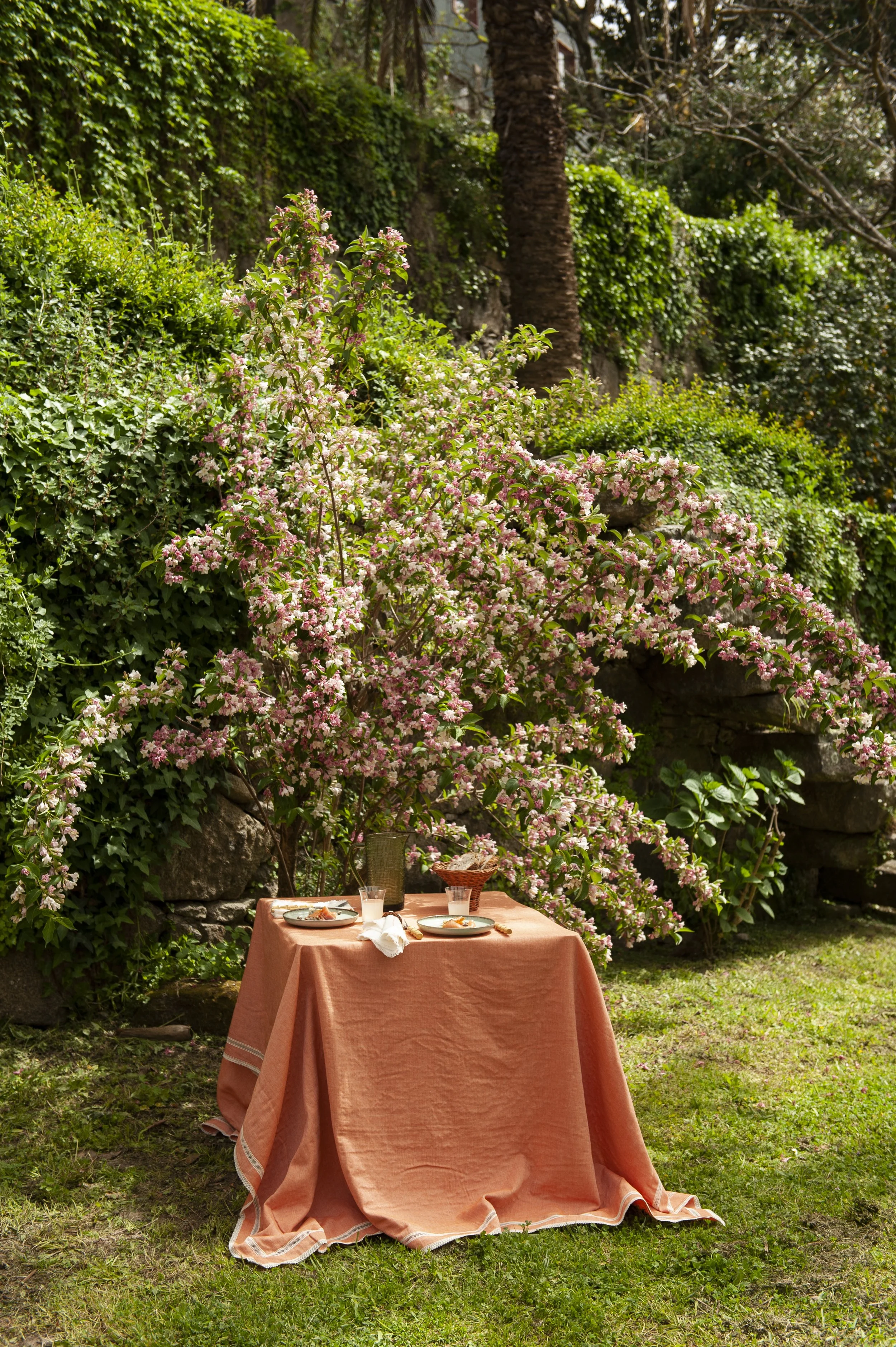 SS26_28_Table Cloth Burnt Orange with  fine lace all around and frame grid lace.jpg