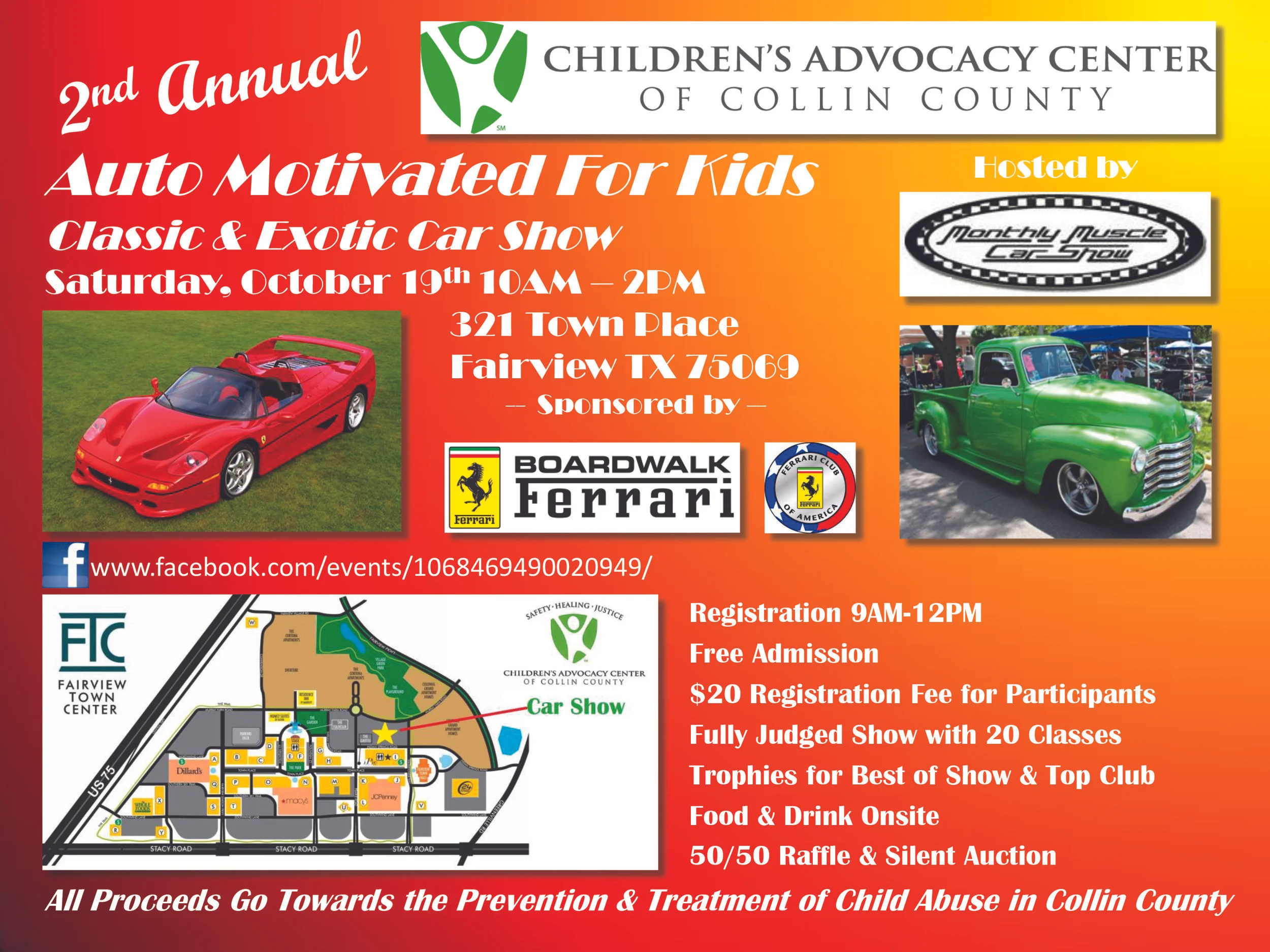 1st Annual Car Show Saturday, September 29th 10AM – 2PM at th