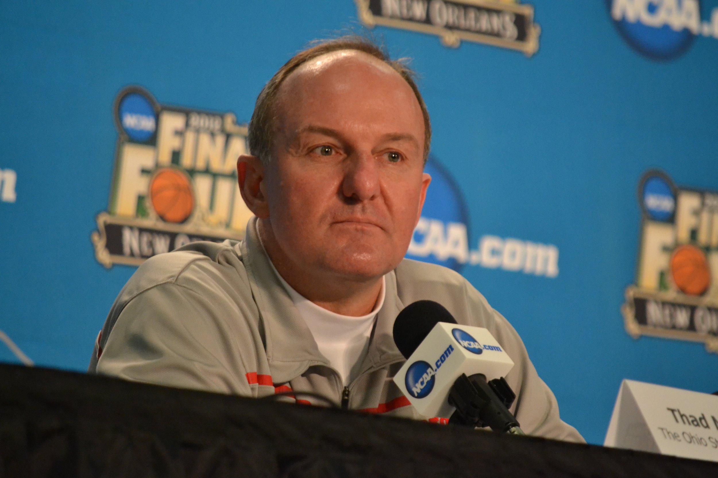 Ohio State coach Thad Matta in a press conference
