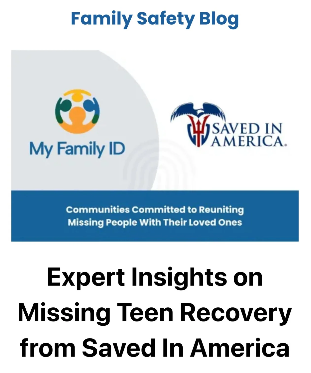 My Family ID Collaboration