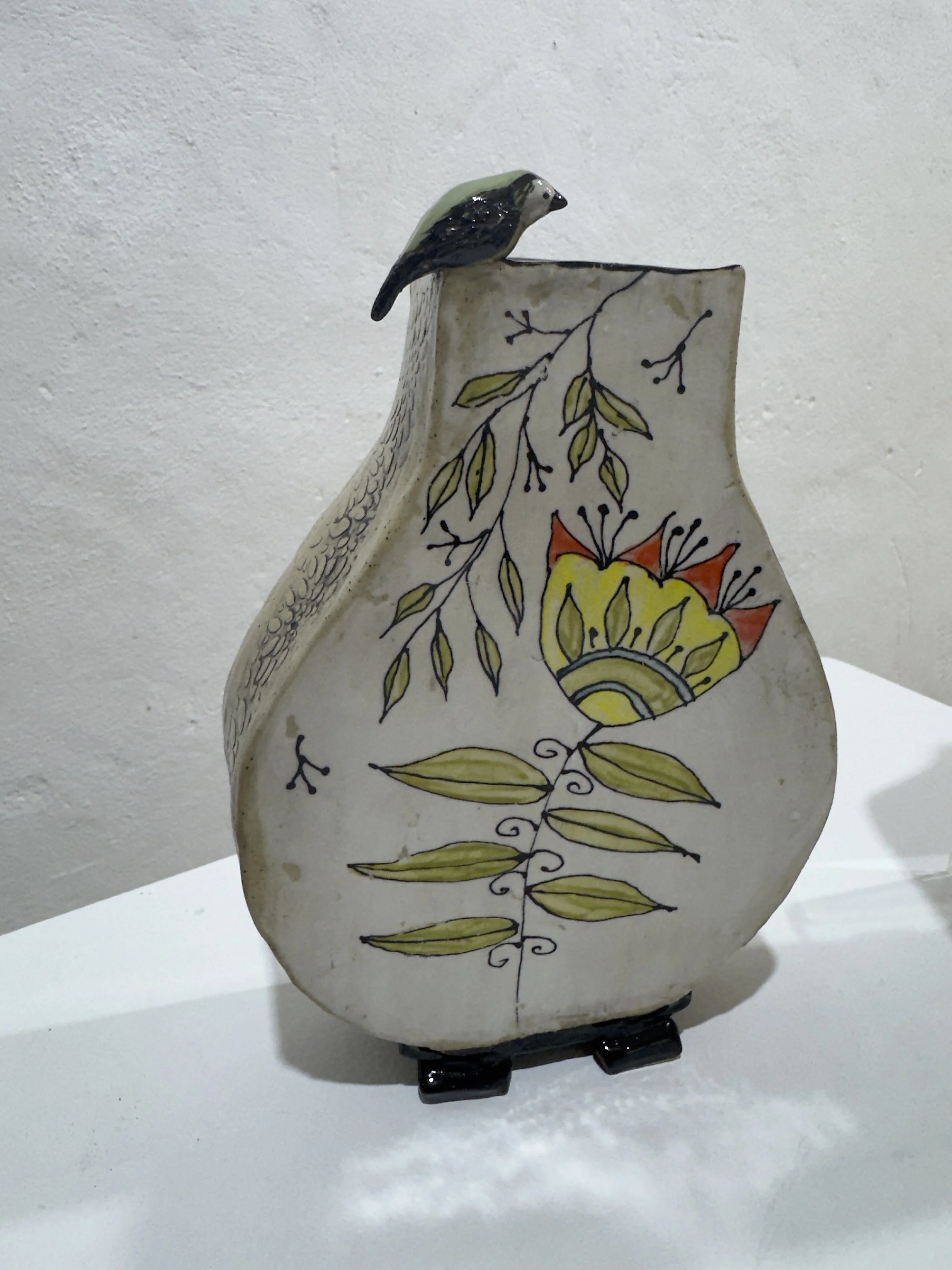  NO.1, YELLOW FLOWER VASE   Terri Campbell   $95  SOLD 