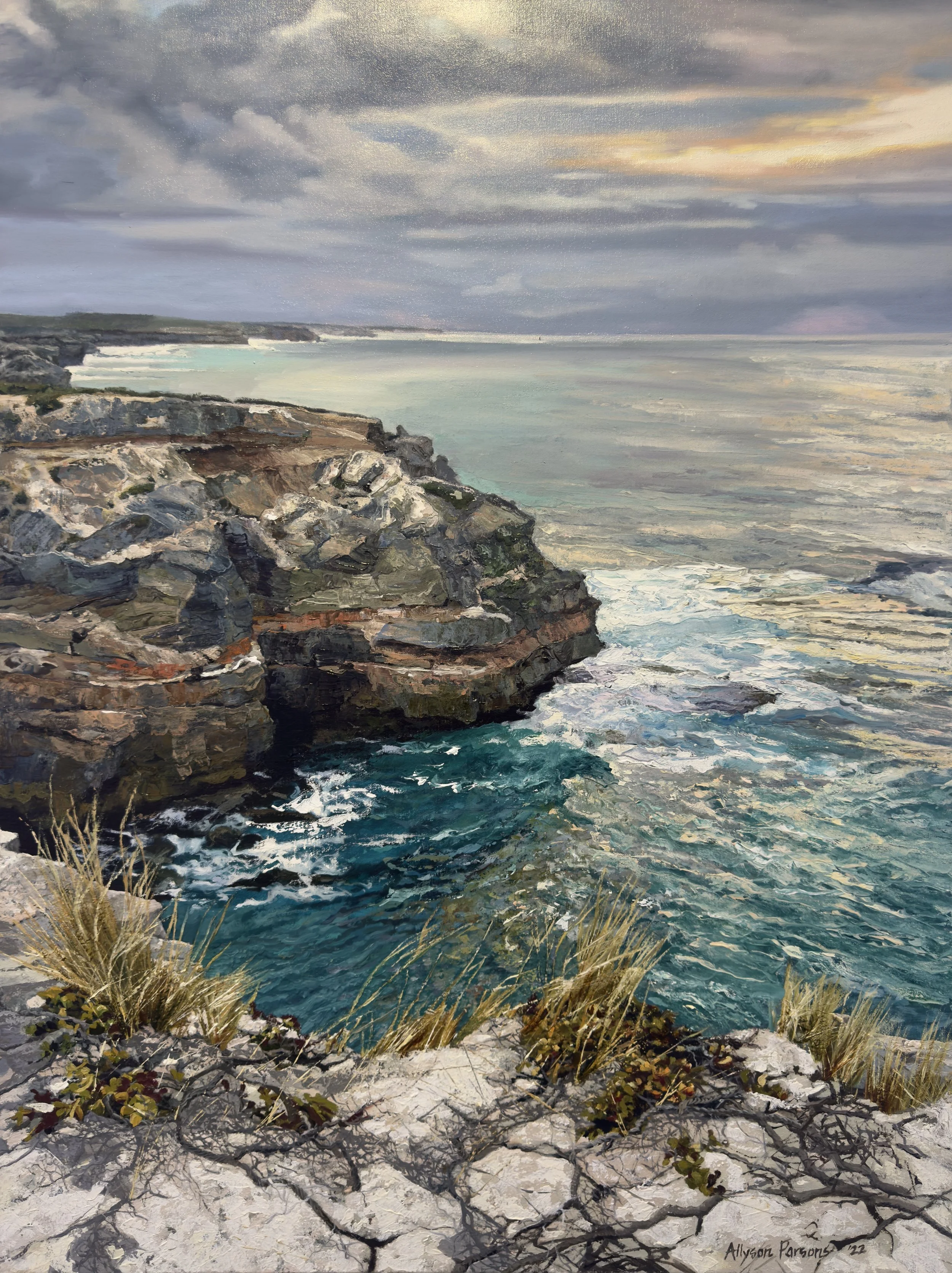 LOOKING EAST, PENNINGTON BAY, KI, Oil on linen, 100 x 80cm, Allyson Parsons, $7,000