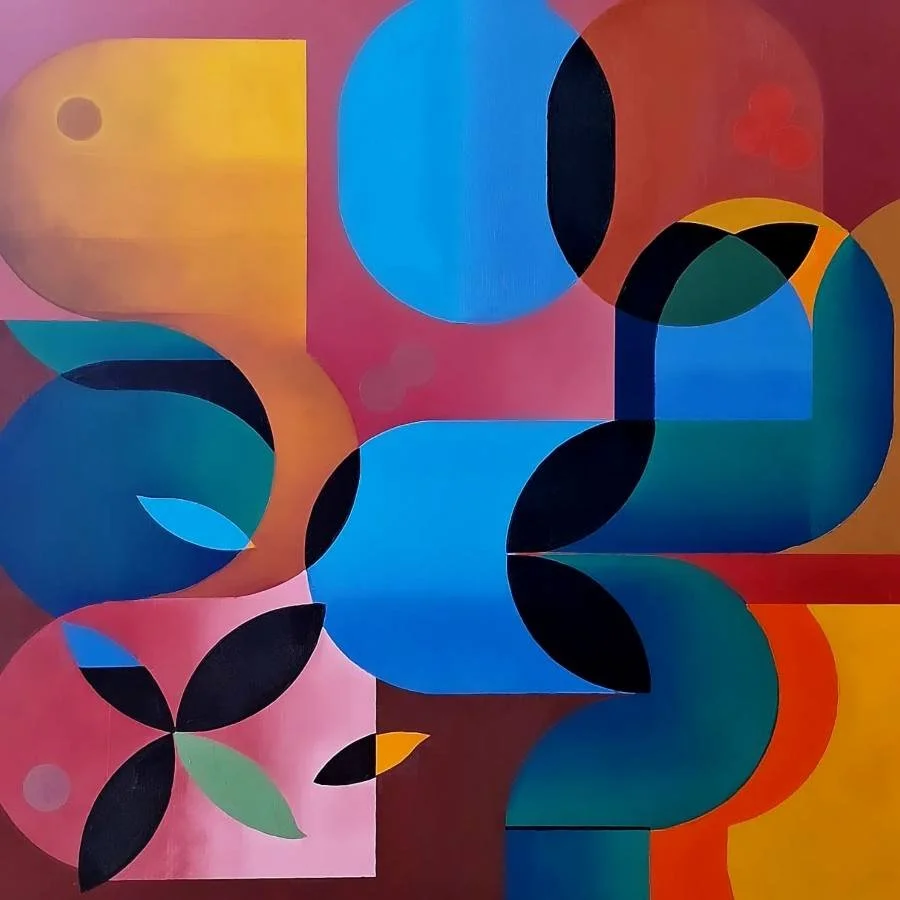 AUTUMN 3    Oil on canvas   122x122cm  Nicholas Rutten  $2900