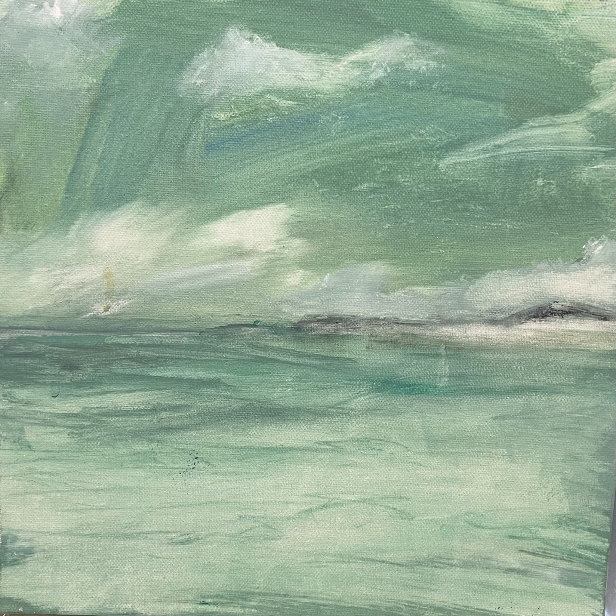 Fleurieu Coast Mood 4, Acrylic on Canvas, Robert Wilson, $300