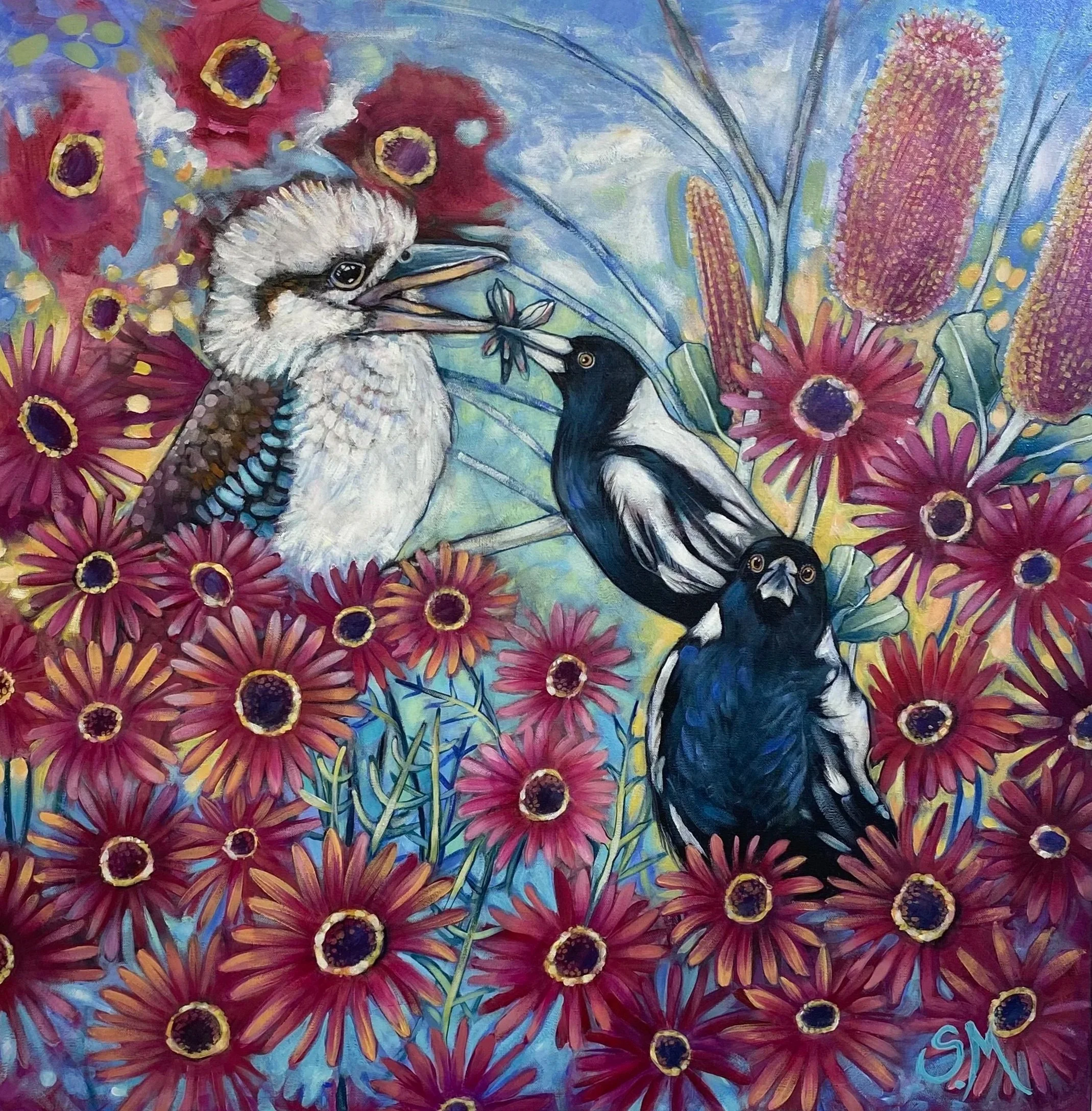  THE LAST LAUGH     Acrylic on canvas    Sonja Maclean  $900