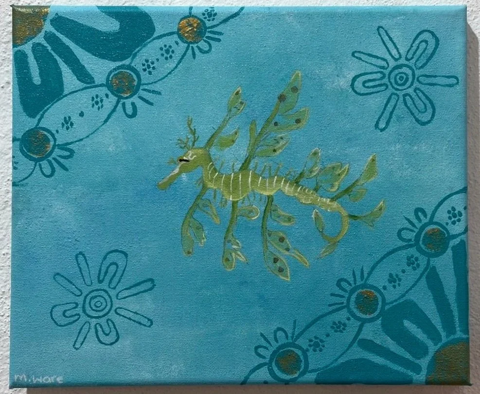  REEF WANDERER   Acrylic on canvas   Marley Ware  $60  SOLD