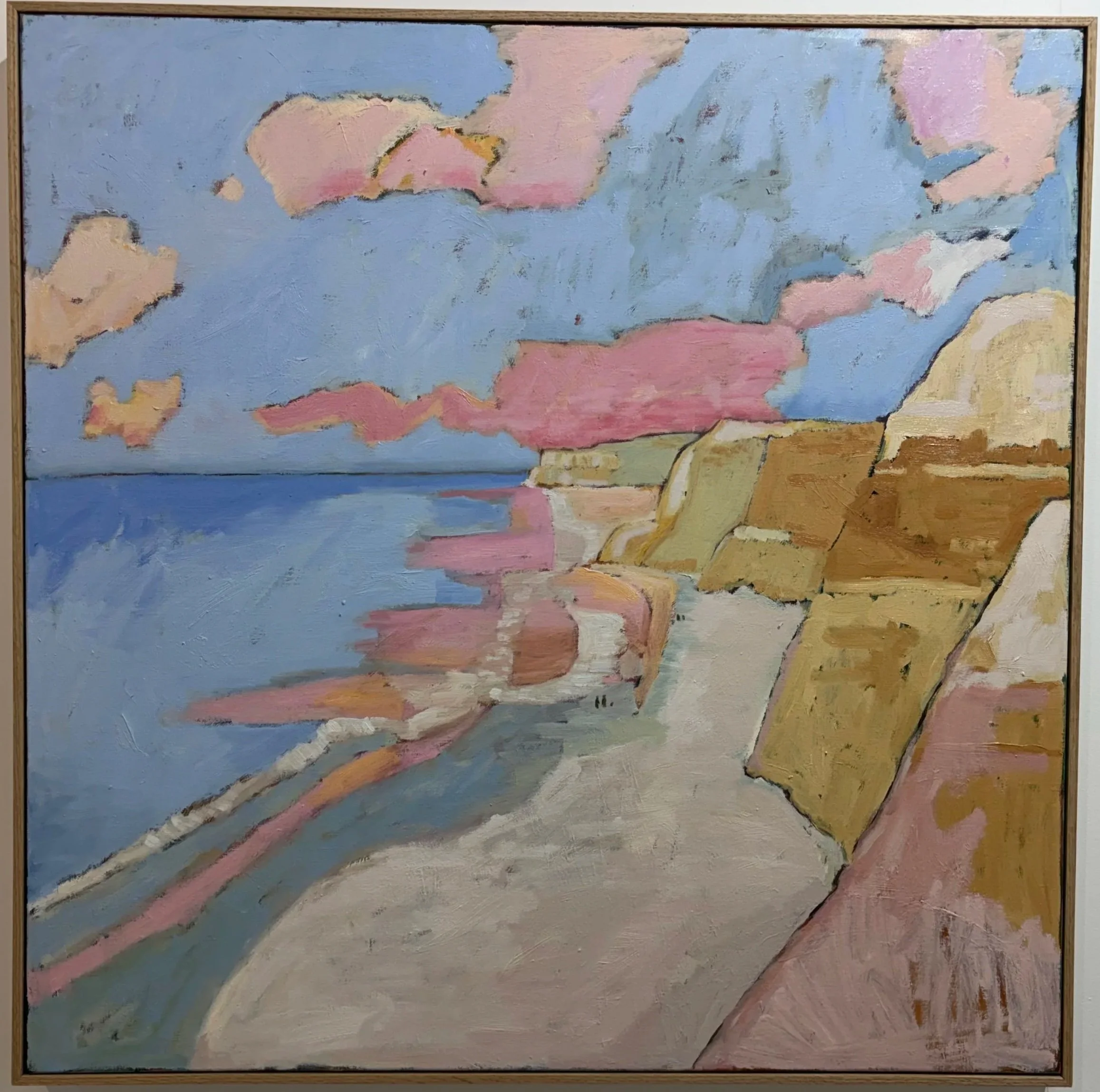  GOLDEN HOUR   Oil on linen  Louise Vadasz 102 x 102cm $2,500