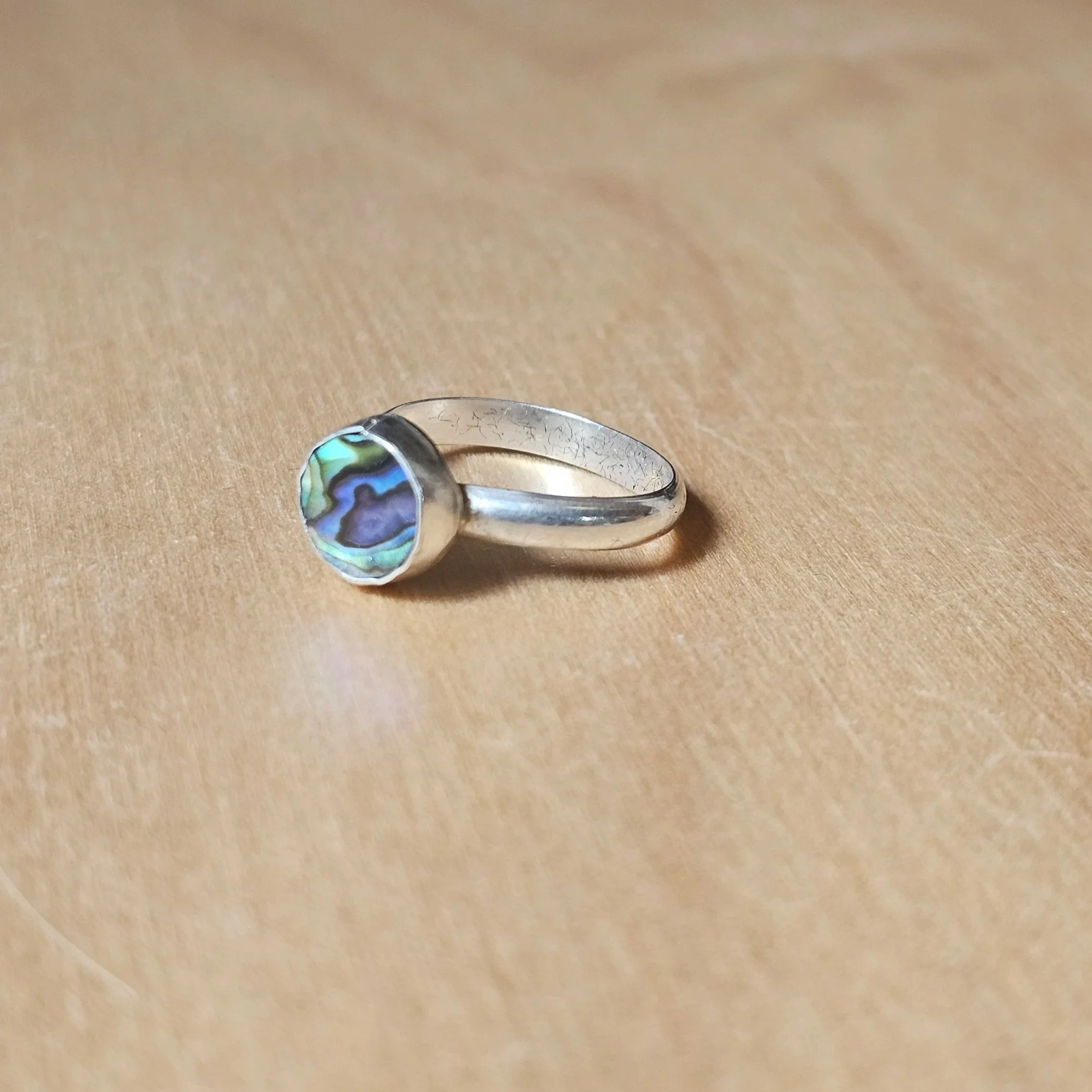 Sterling silver and abalone shell