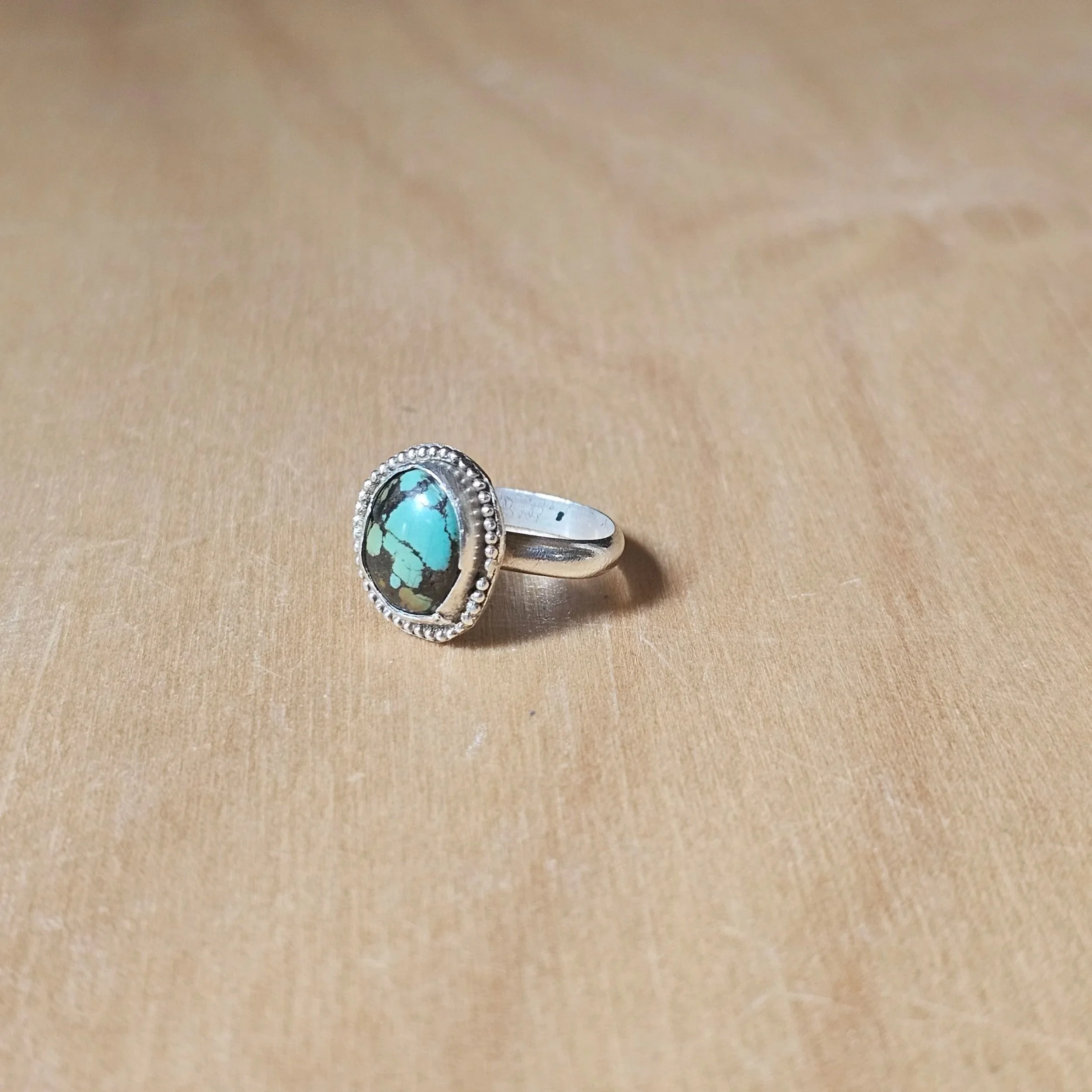 Sterling silver and Hubie turquoise