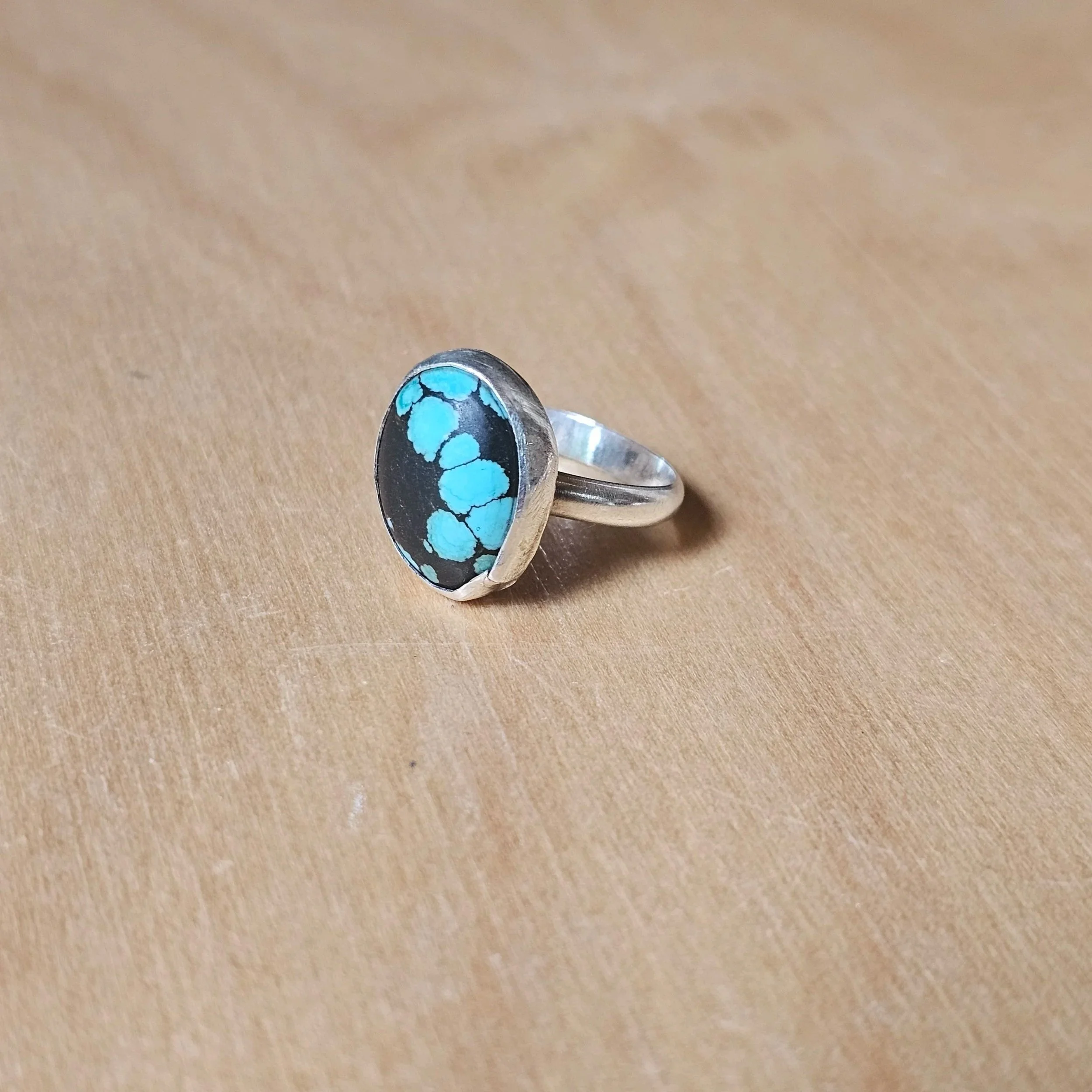 Sterling silver and Hubie turquoise