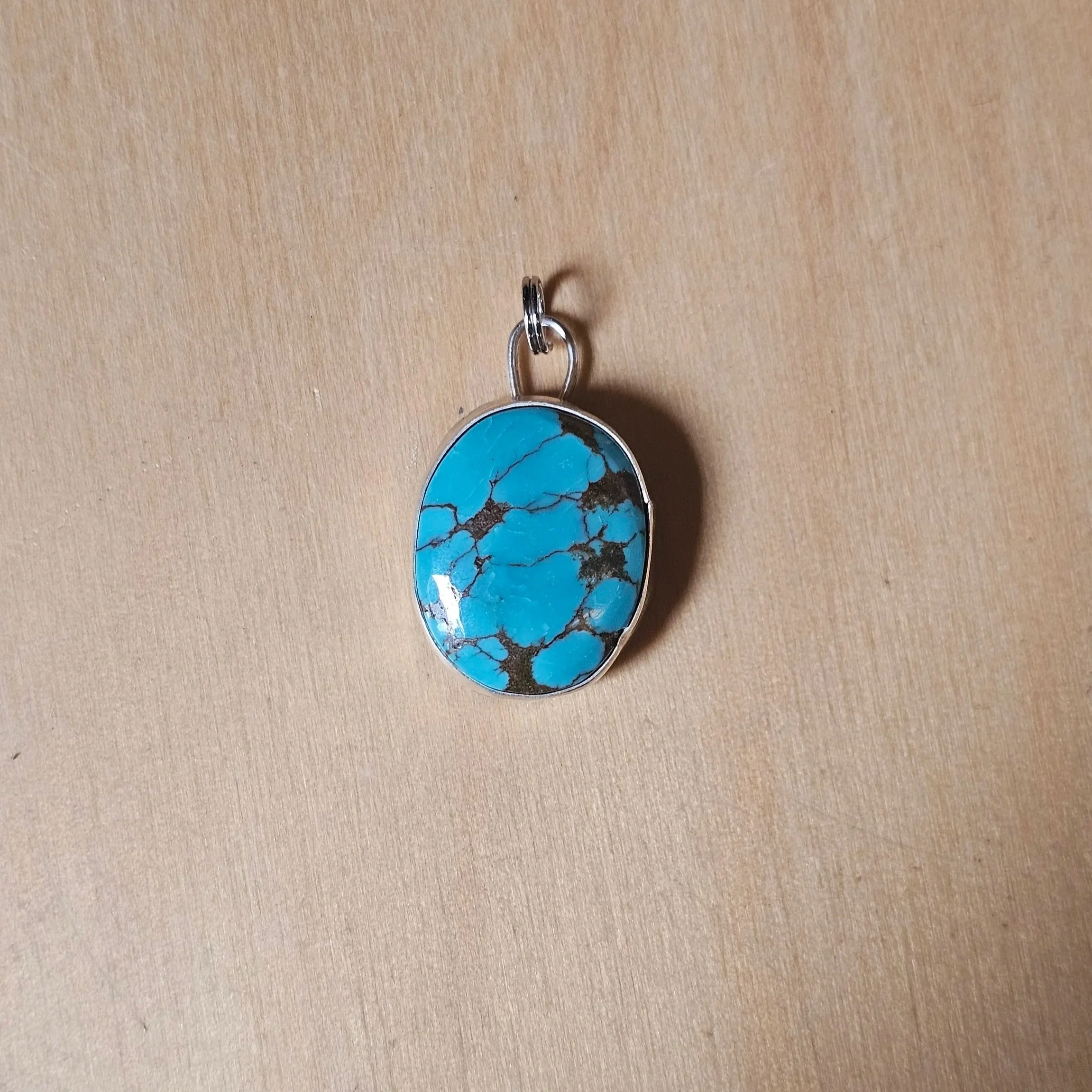 Sterling silver and Hubie turquoise