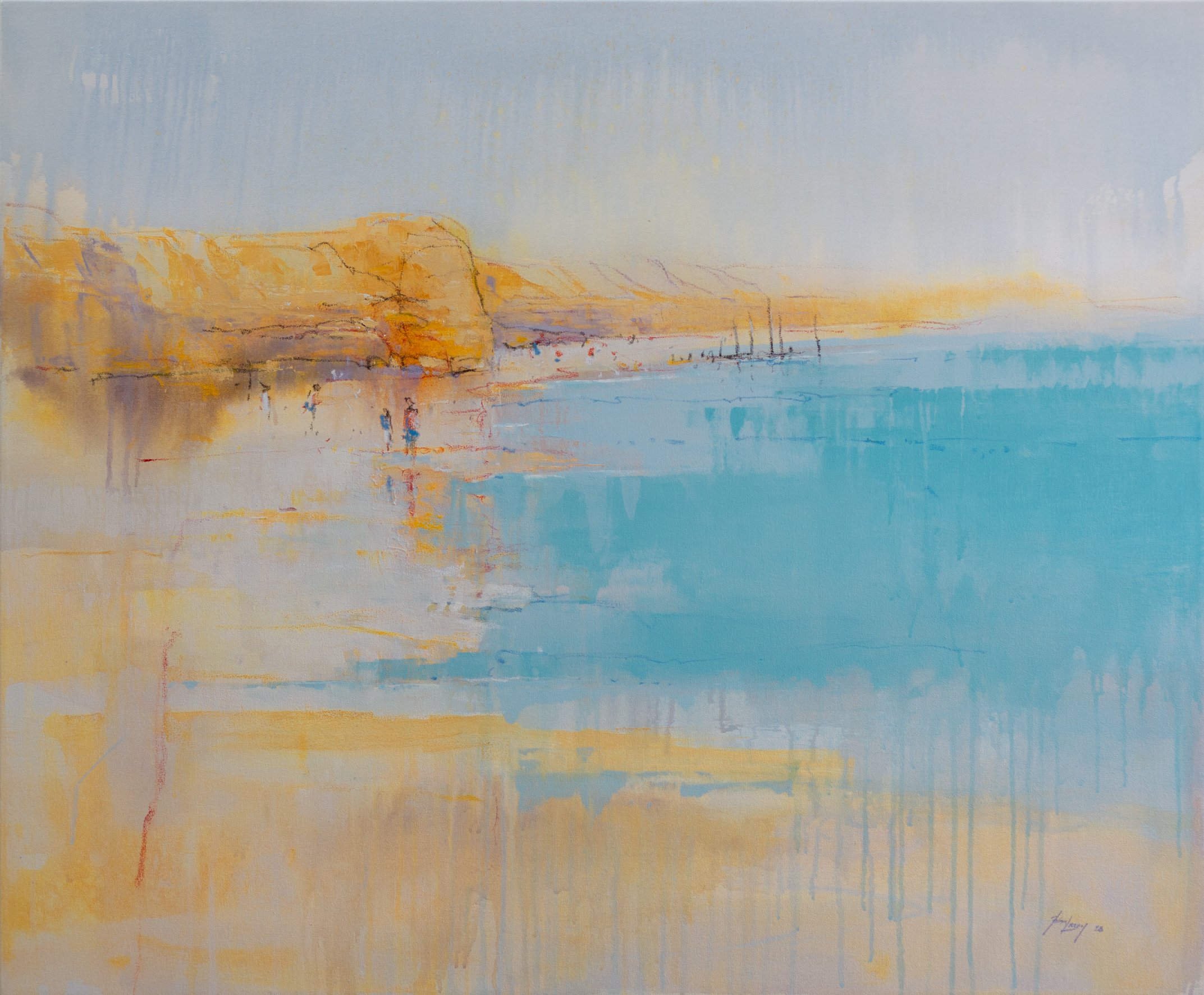  PT WILLY GLOW   Acrylic and oil pastel on canvas  John Lacey 91 x 110cm $4,900