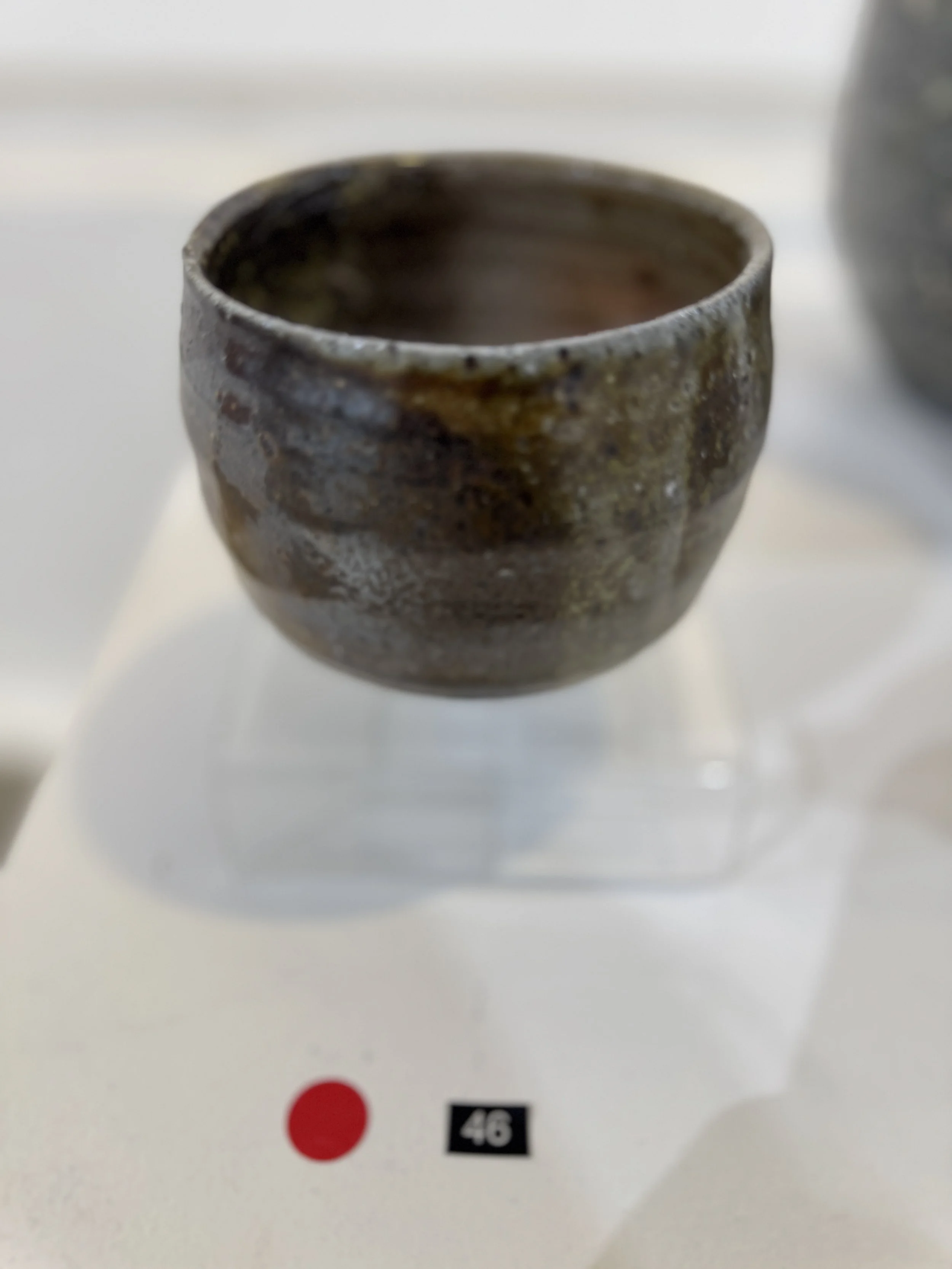  NO.46, WOOD FIRED TEA BOWL   Tim Bromley   $100  SOLD 