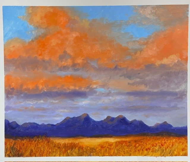 Flinders Sunset, 60 x 50cm, Mary Margett