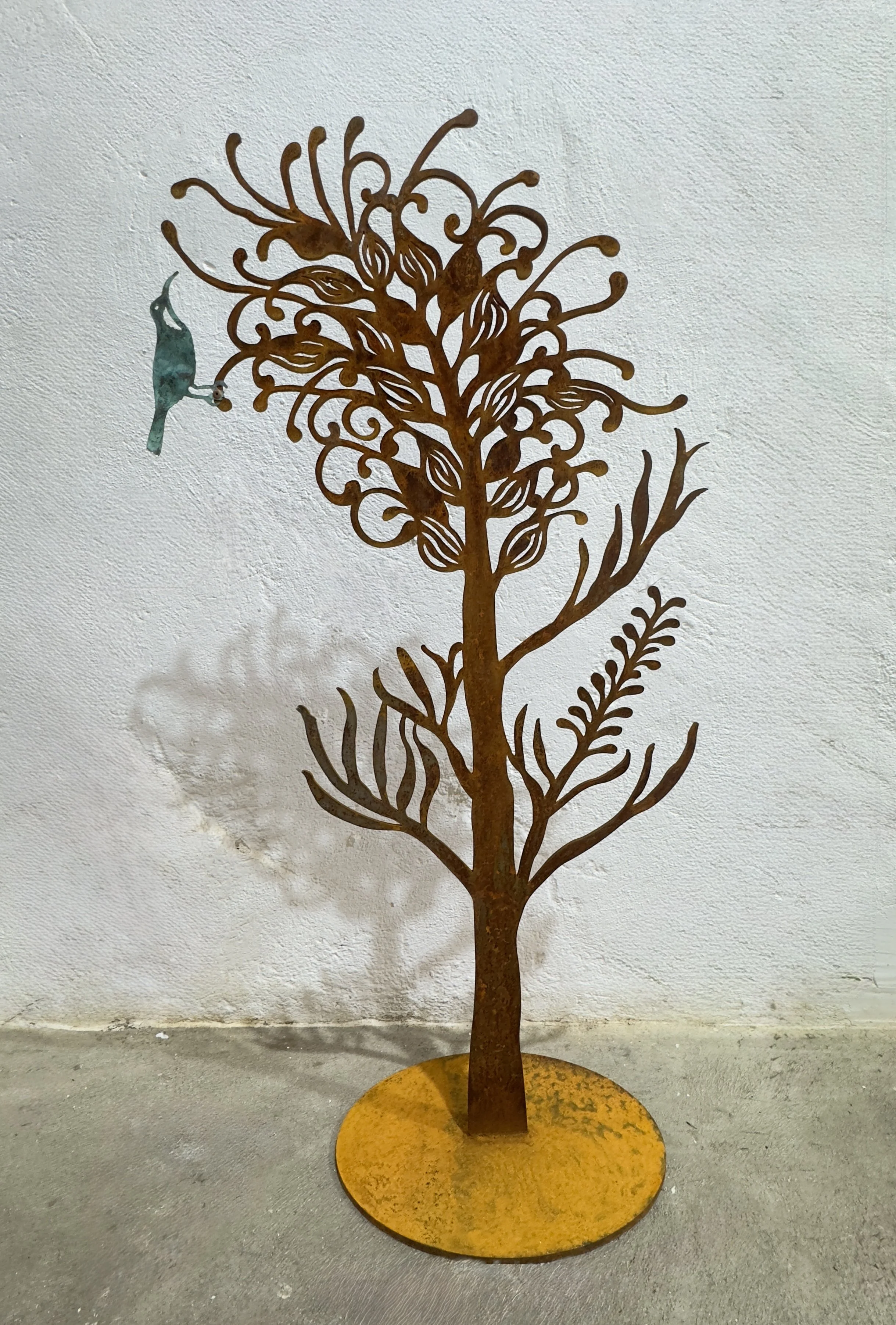  GREVILLEA AND SPINEBILL    Mild steel and copper    Anna Small  $495