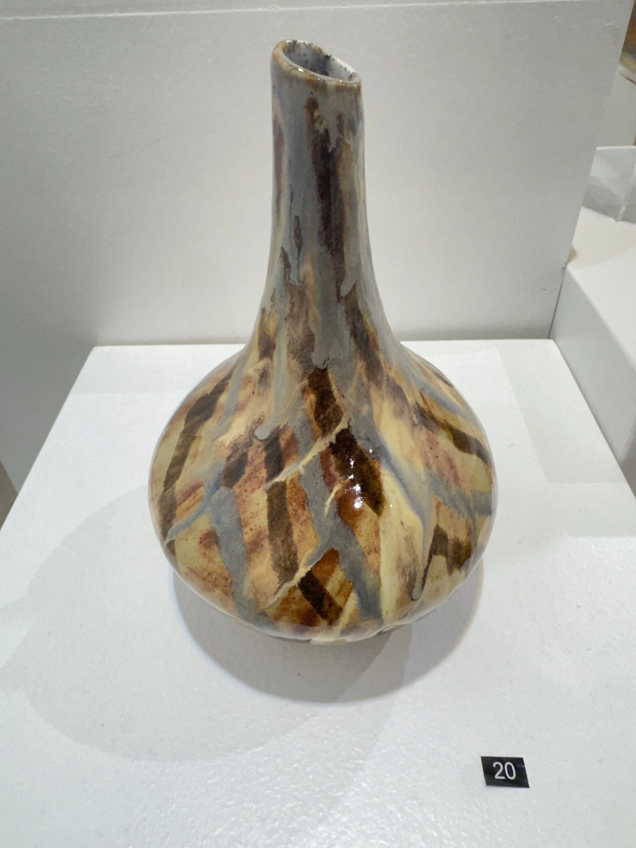  NO.20,  SMALL STRIPED VASE   Sarah Armstrong   $80