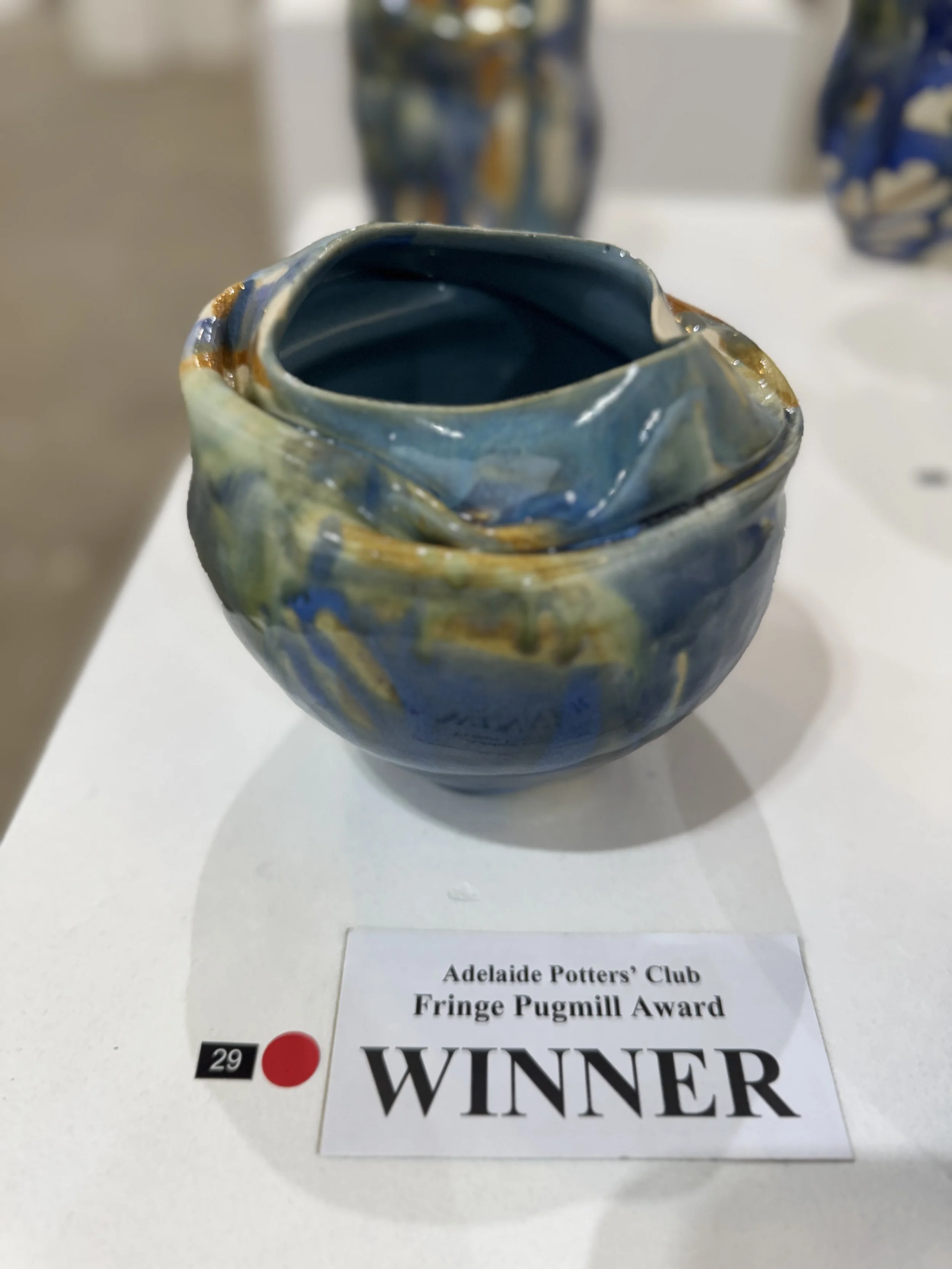  NO.29,  LANDSLIDE '2' VASE    Anna Cherkasova    $170  SOLD 