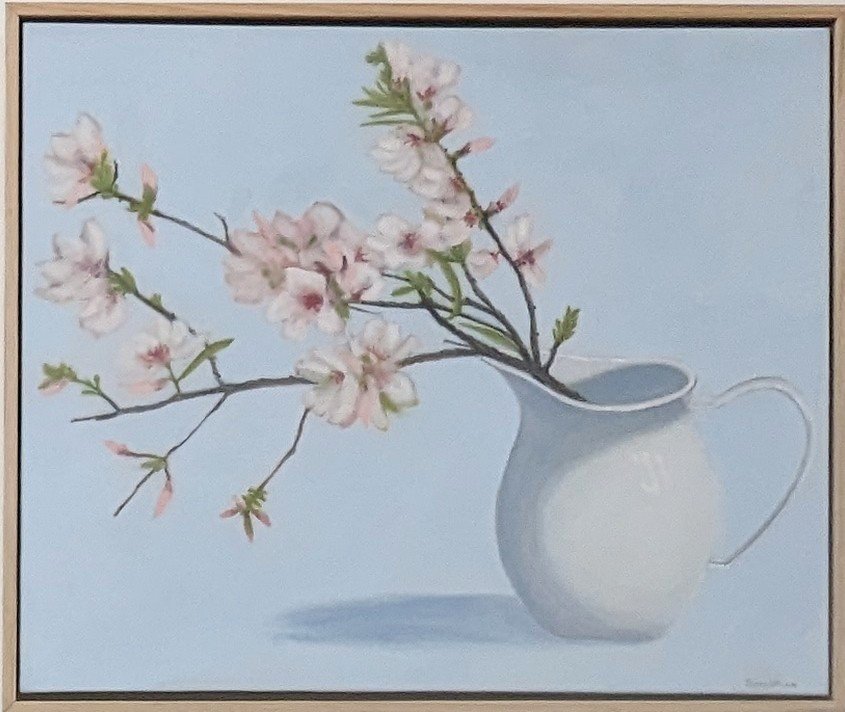 Sarah Price Almond blossom in white jug .jpg