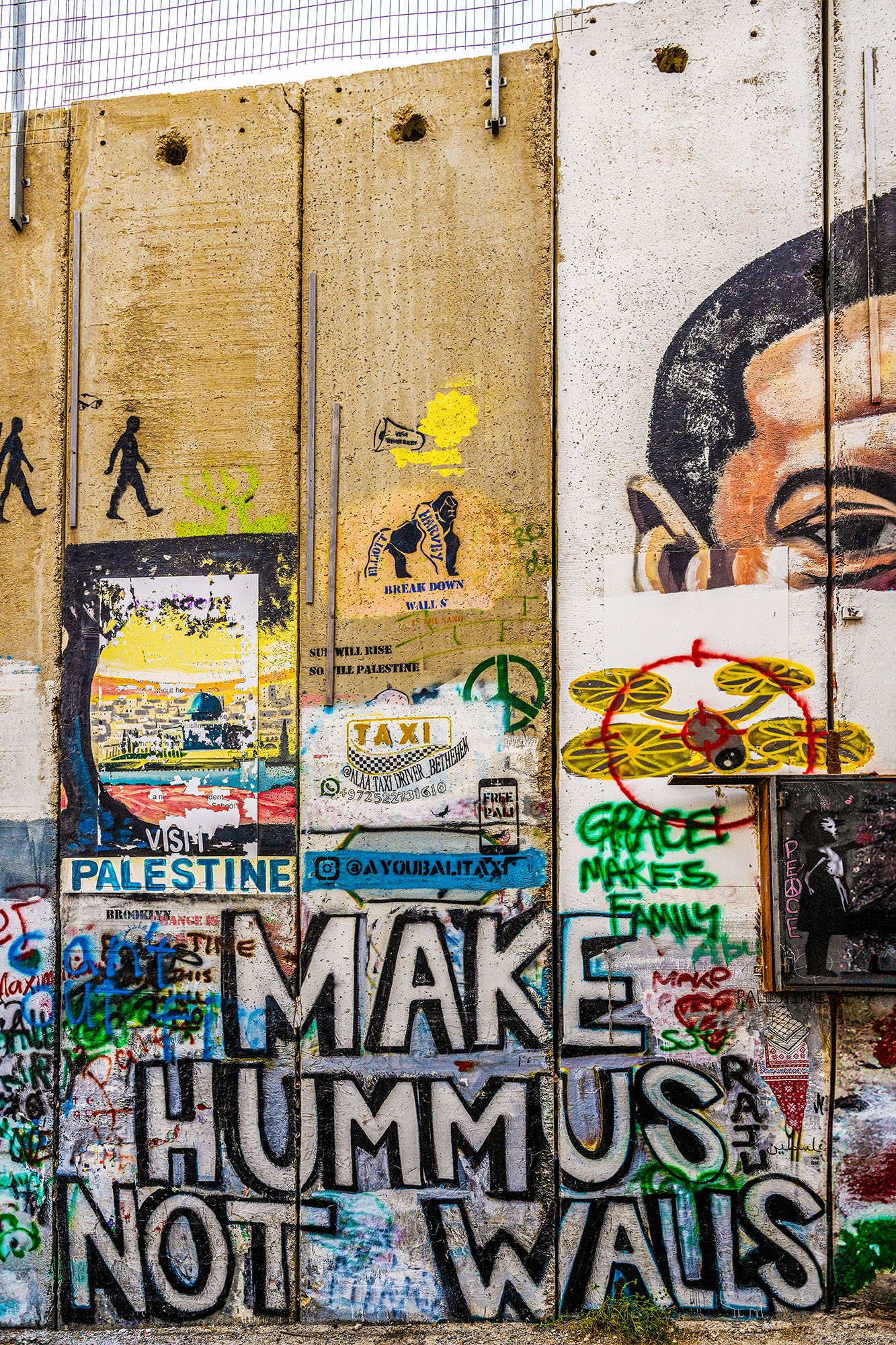 THE APARTHEID WALL (Bethlehem) Pigment print on cotton rag 60 x 90cm Steve Trutwin Framed $950 Unframed $750