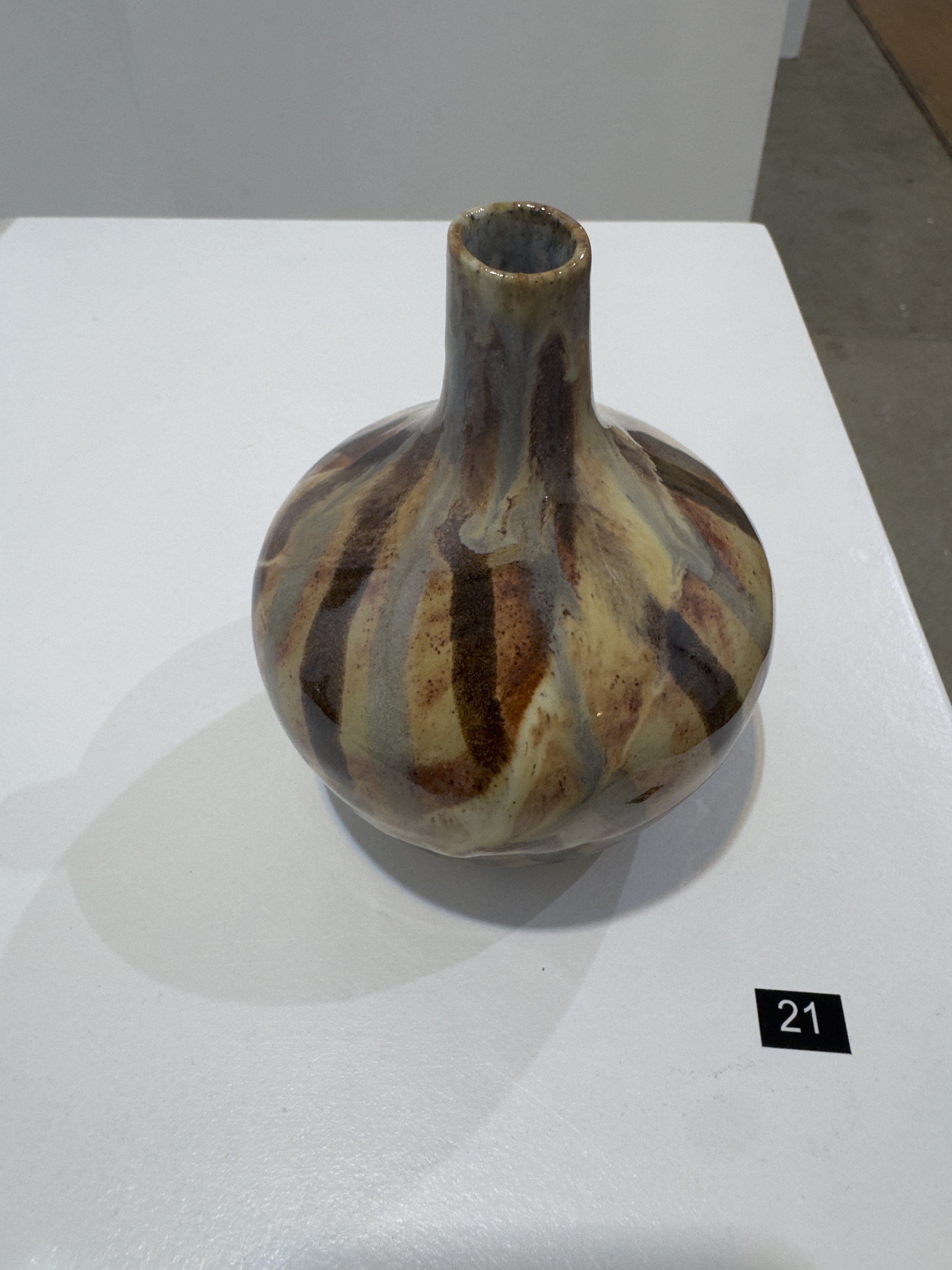  NO.21,  EXTRA SMALL STRIPED VASE   Sarah Armstrong   $60