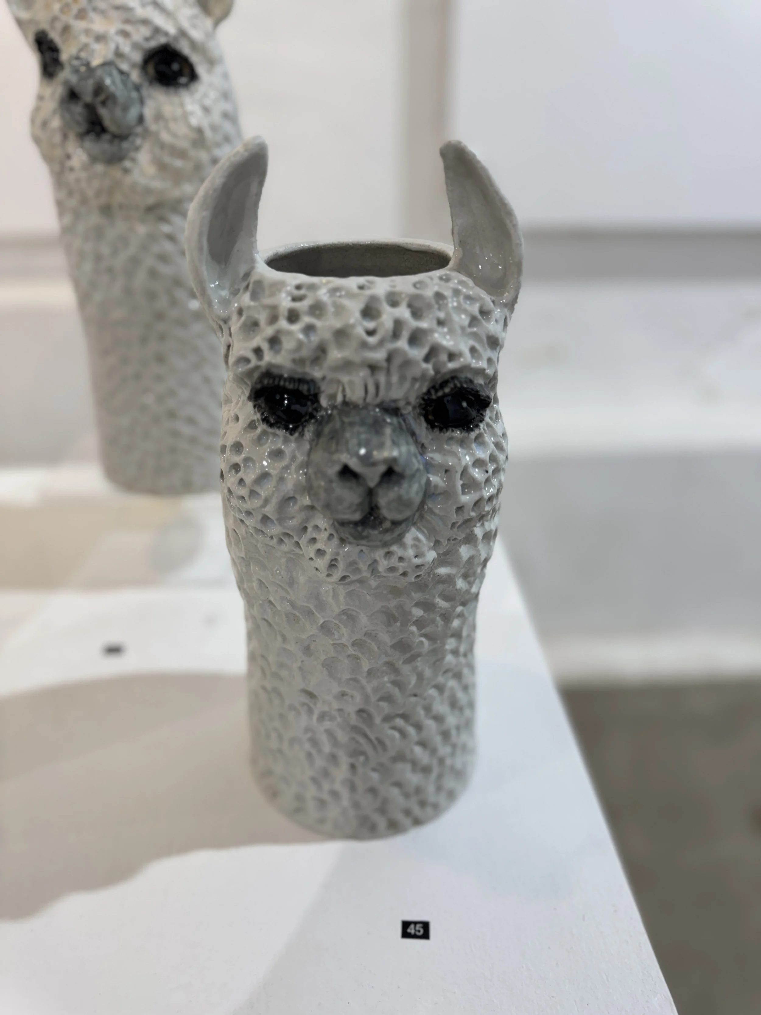  NO.45, ALPACA VASE WHITE    Alison Arnold   $350