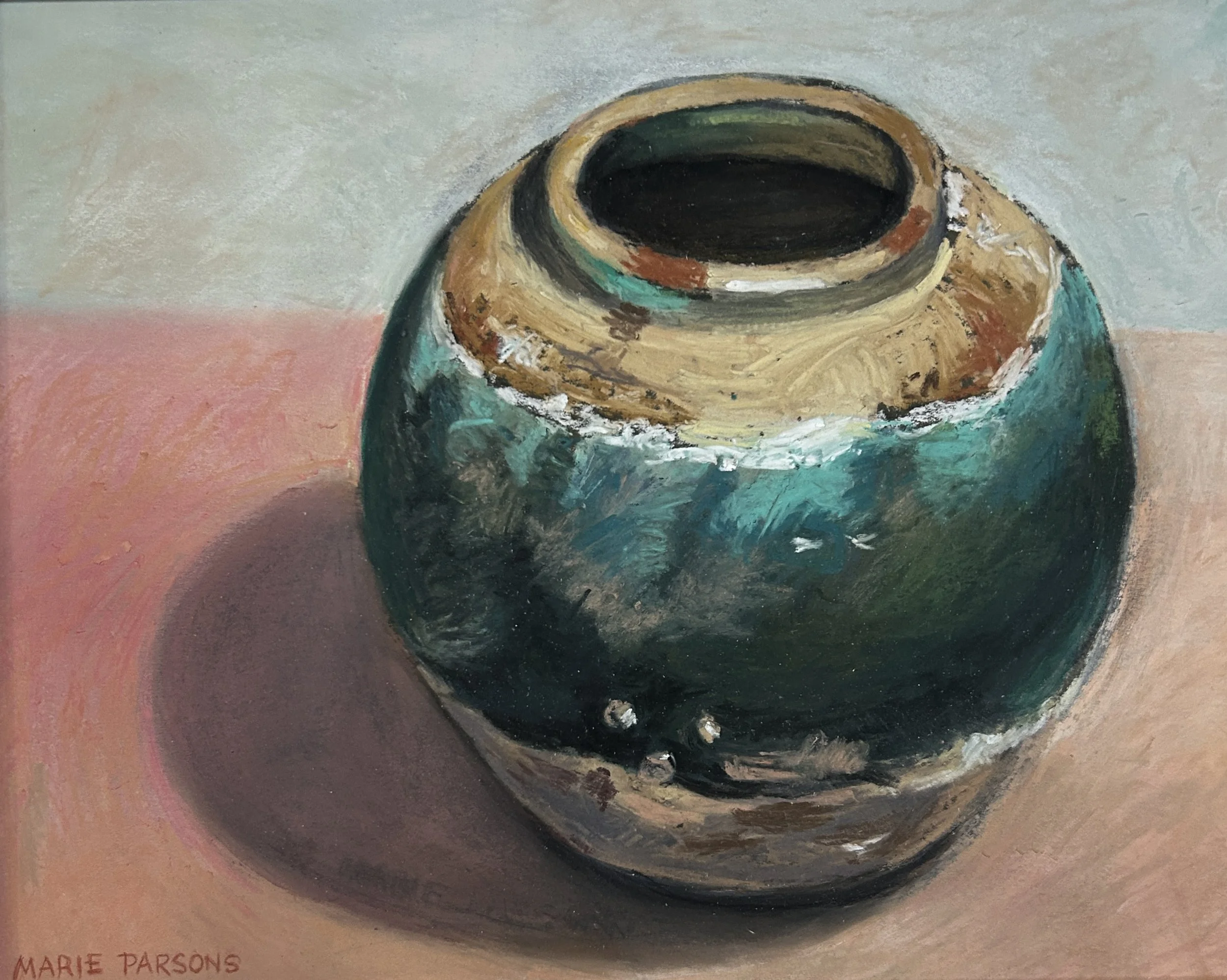 GINGER JAR, Pastel, 21 x 27cm, Marie Parons, $750