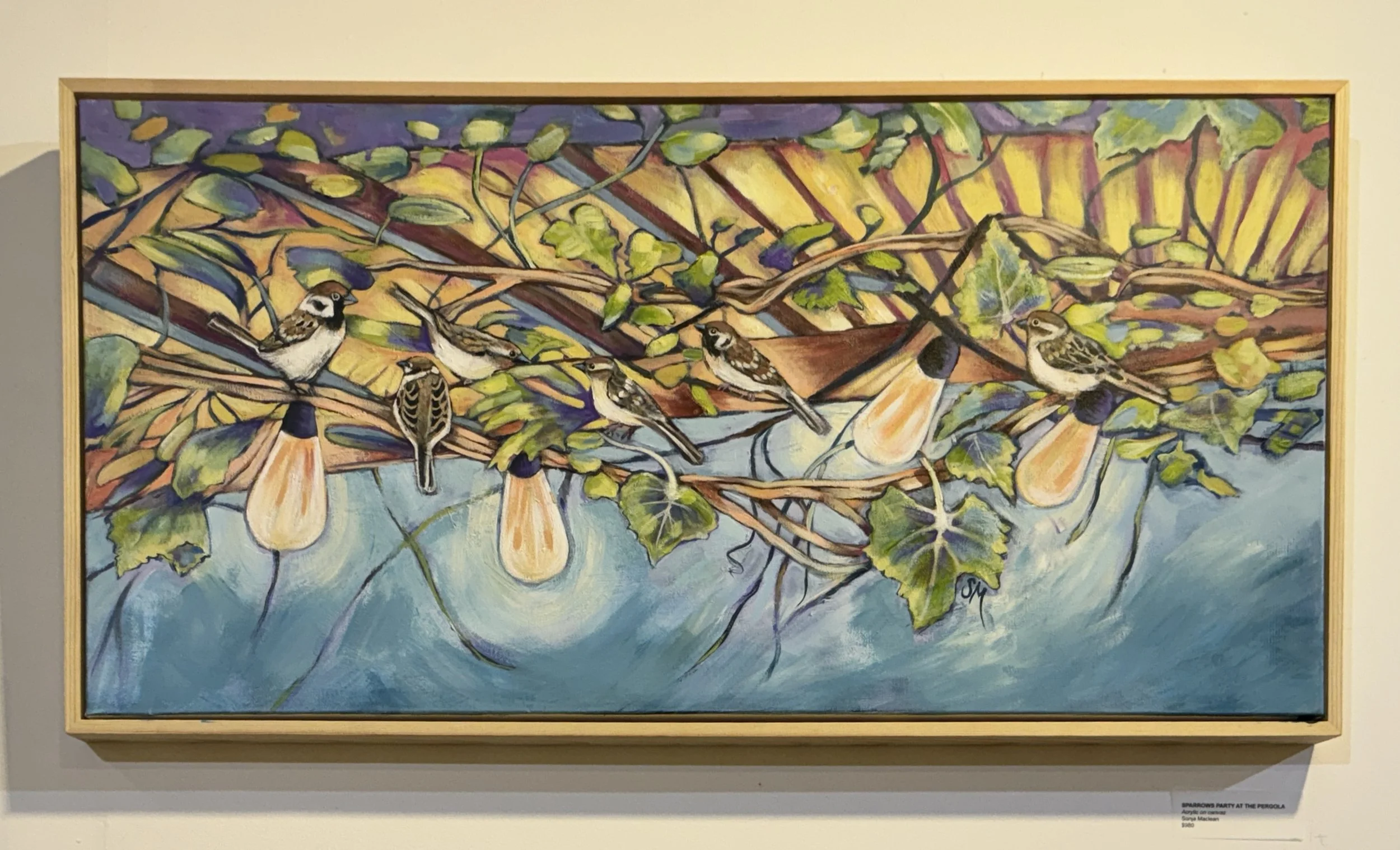 Suburban Paradise, Acrylic on Canvas, Sonja Maclean, $980