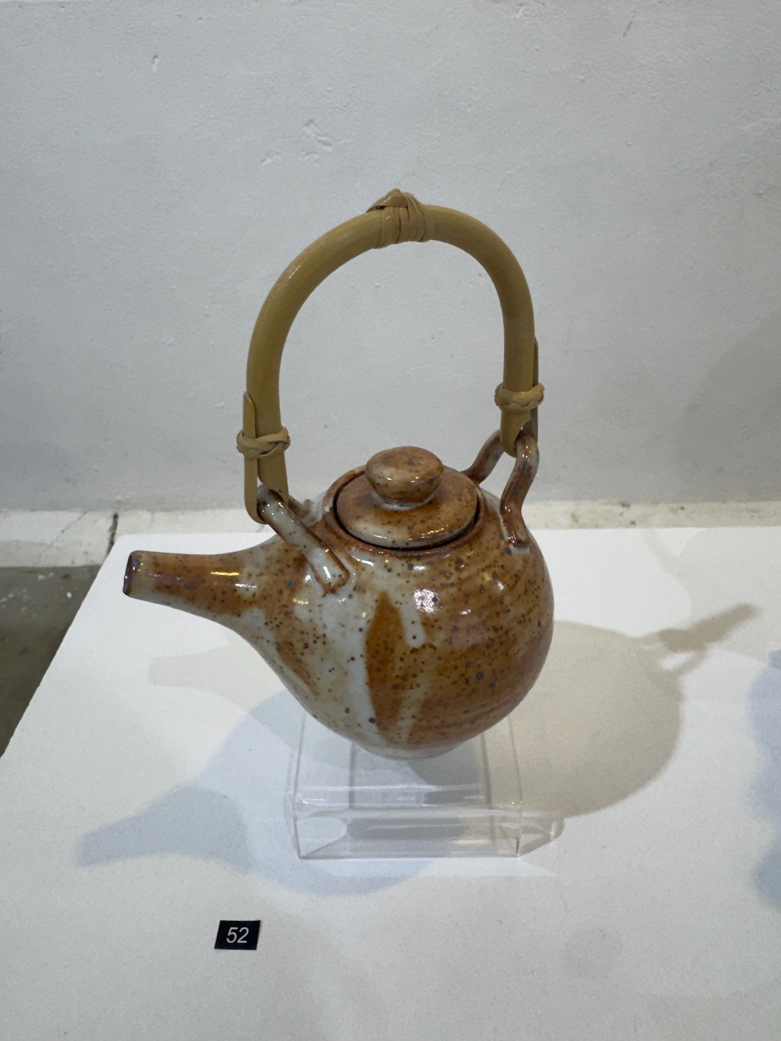  NO.52, PORCELAIN, GAS FIRED SHINO TEAPOT   Jan Twyerould   $200