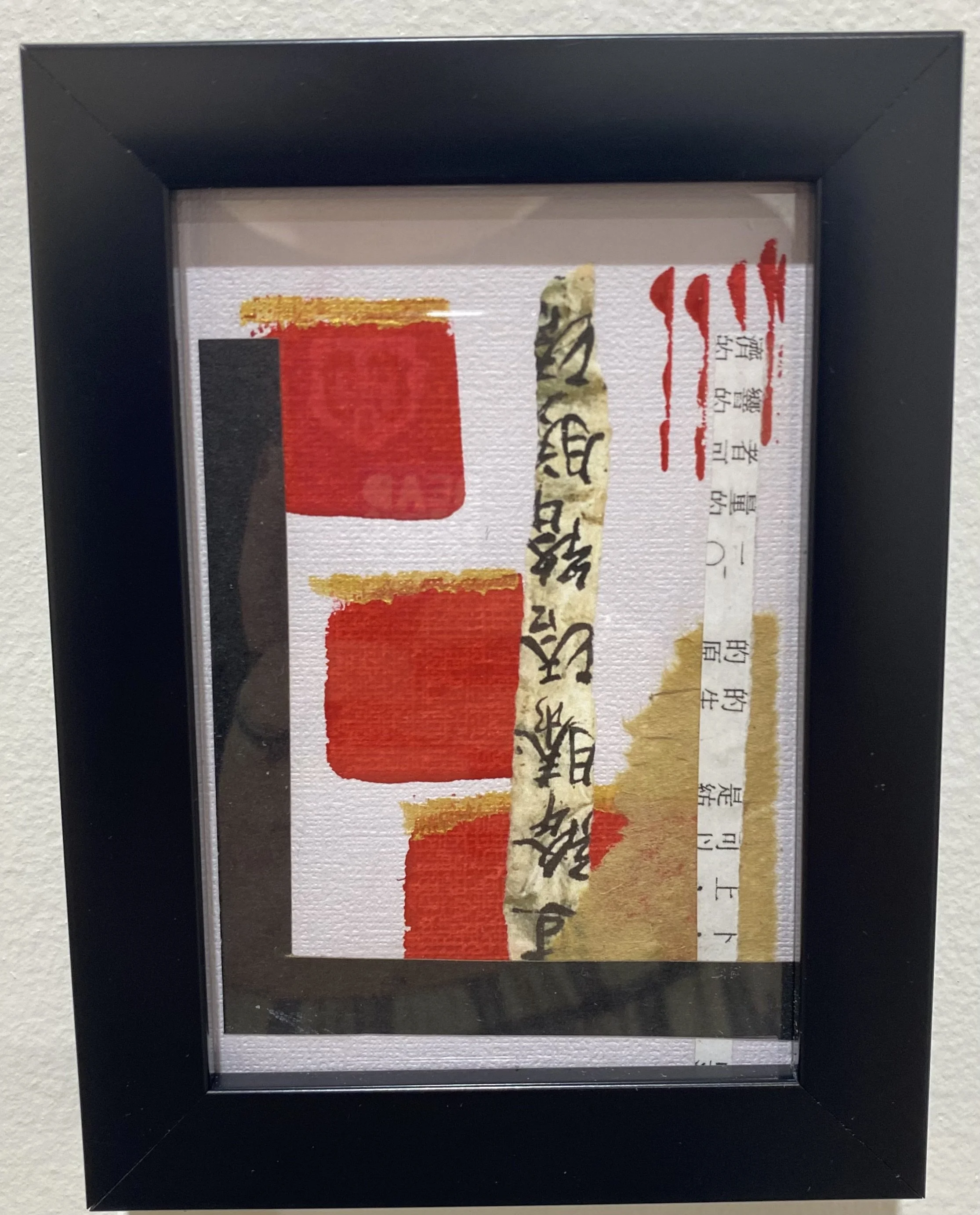  UNSPOKEN, NO.21     Mixed media    Susan st Clair  $35