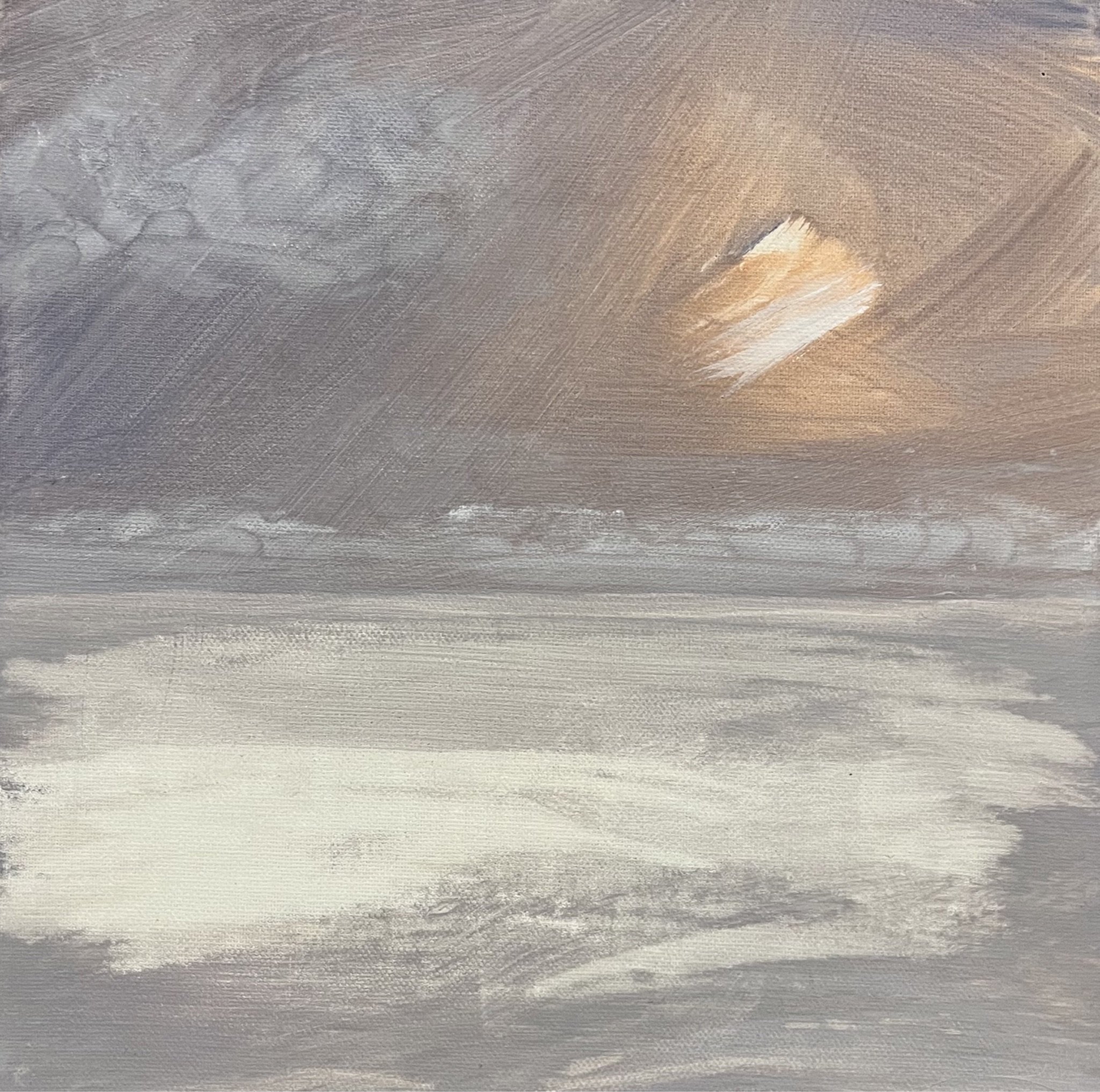 Fleurieu Coast Mood 2, Acrylic on Canvas, Robert Wilson, $300