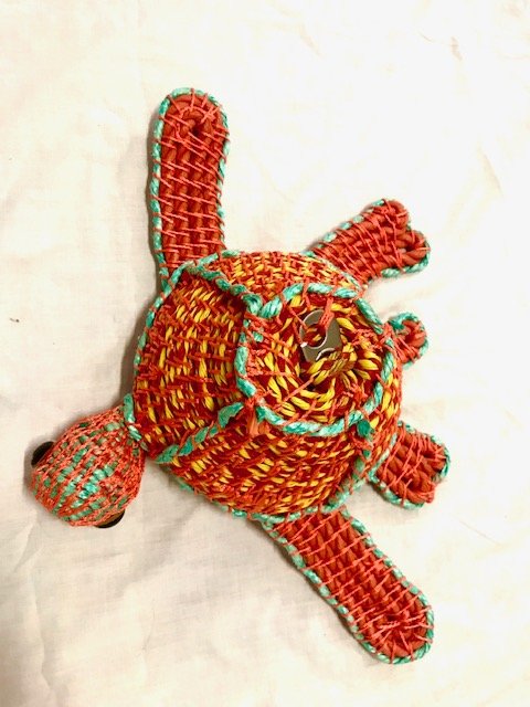 Tangerine Turtle,
Collected ocean rubbish,
Jojo Spook,
$320