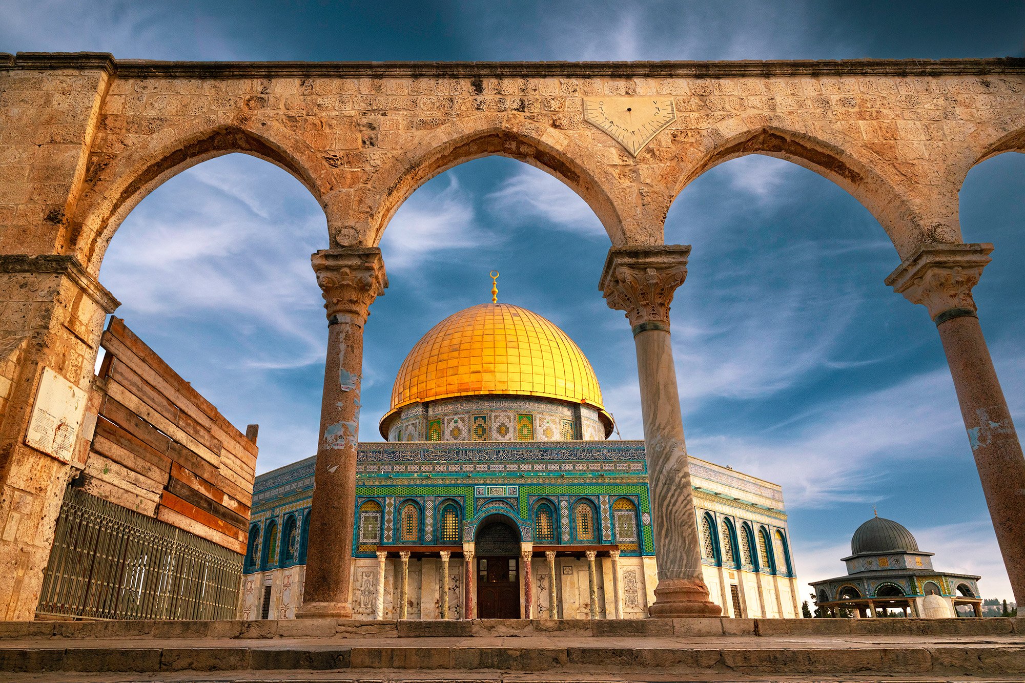 THE SUNDIAL (The Southern Arches to the Dome of the Rock) Pigment print on cotton rag 60 x 90cm Steve Trutwin Framed $950 Unframed $750